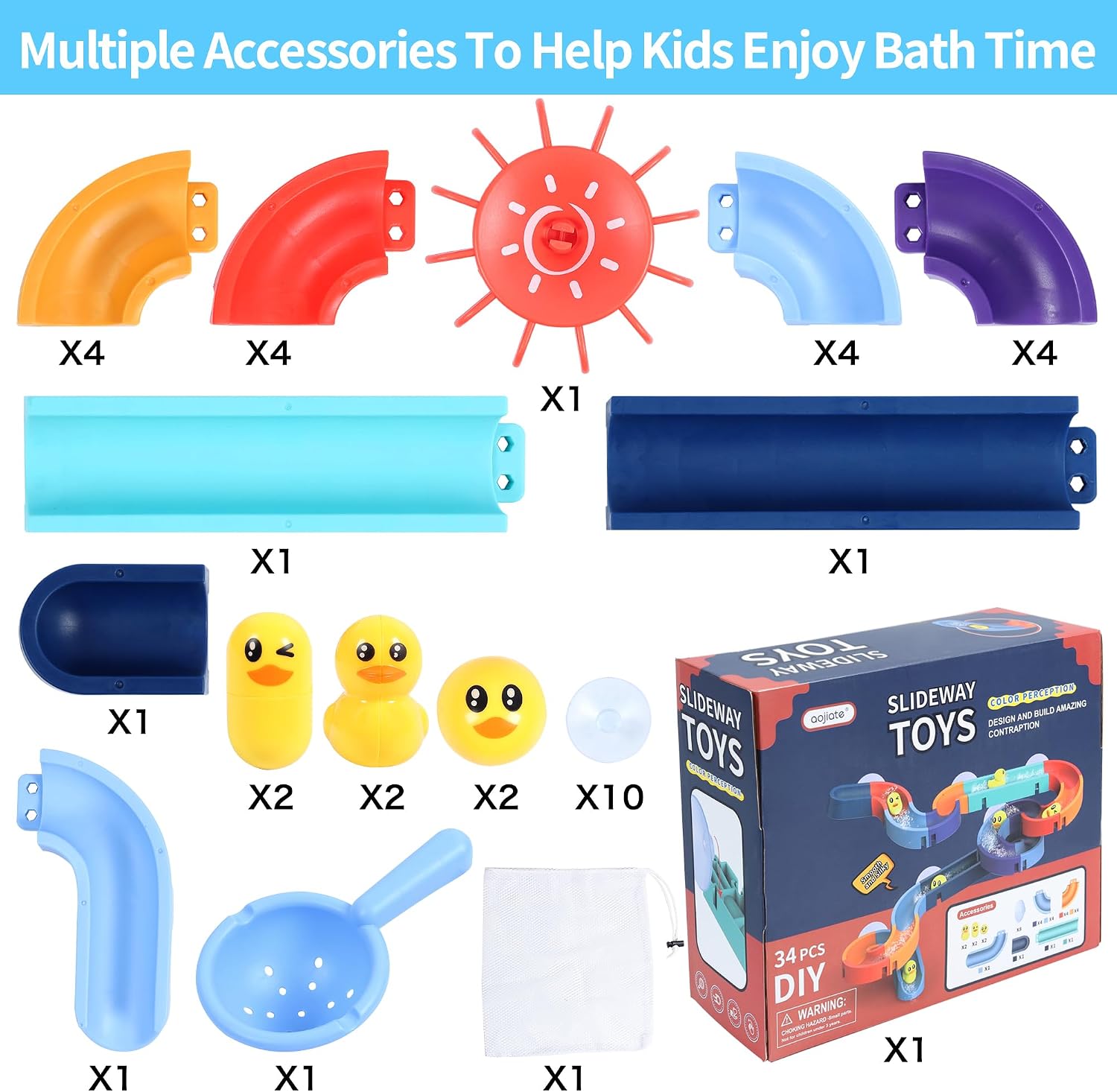 Thumbnail 6 de Bath Toys Toddler Bath Track Game for 3+
