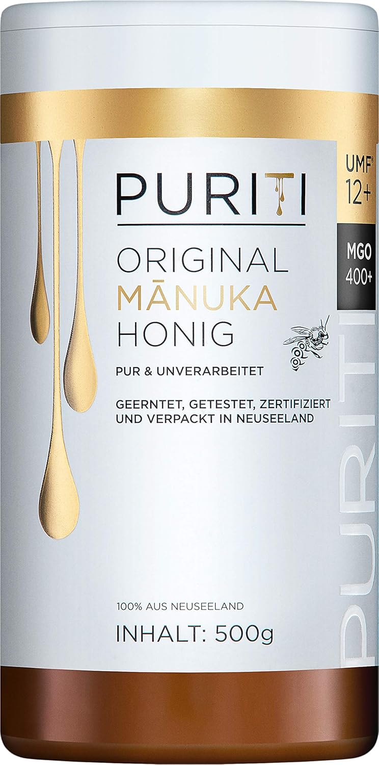 Detalle de PURITI Manuka Honig MGO 400+ 500 g aus Neuseeland – laborgeprüft, direktimportiert, frei von Zusatzstoffen