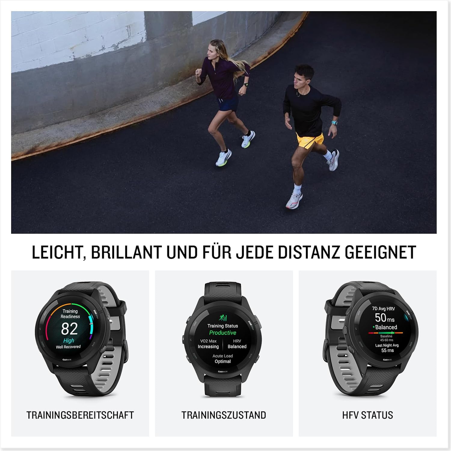 Thumbnail 4 de Garmin Forerunner 265 46mm Laufuhr mit 1,3" AMOLED-Touchdisplay