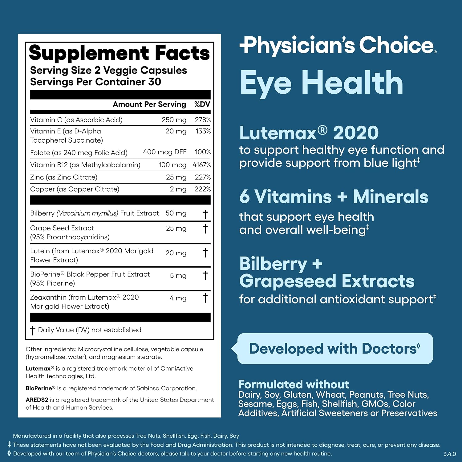Detalle 2 de Physician's Choice Eye Health Supplement