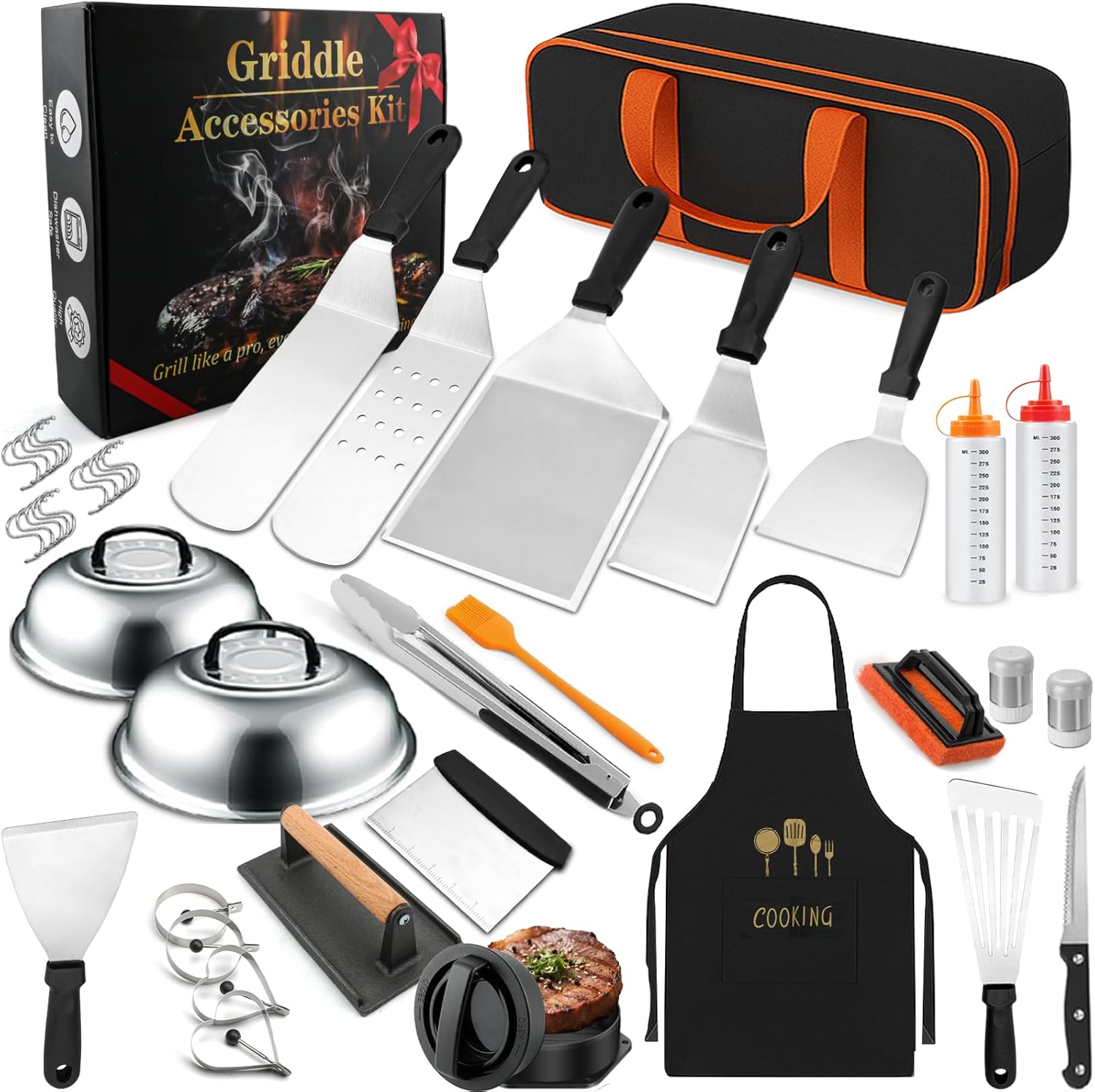Detalle de Haultery 42PCS Griddle Accessories Kit for Blackstone and Camp Chef — Flat Top Grill Tools Set