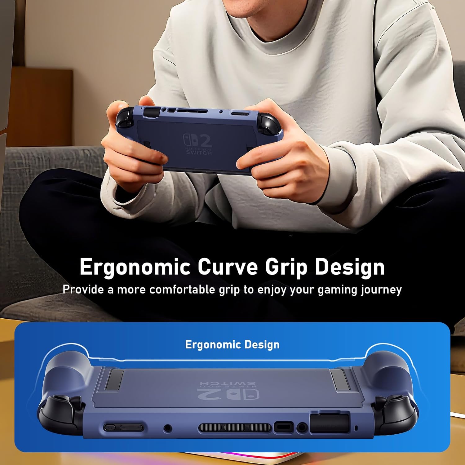 Thumbnail 3 de Hülle für Nintendo Switch 2 TPU Slim Blau