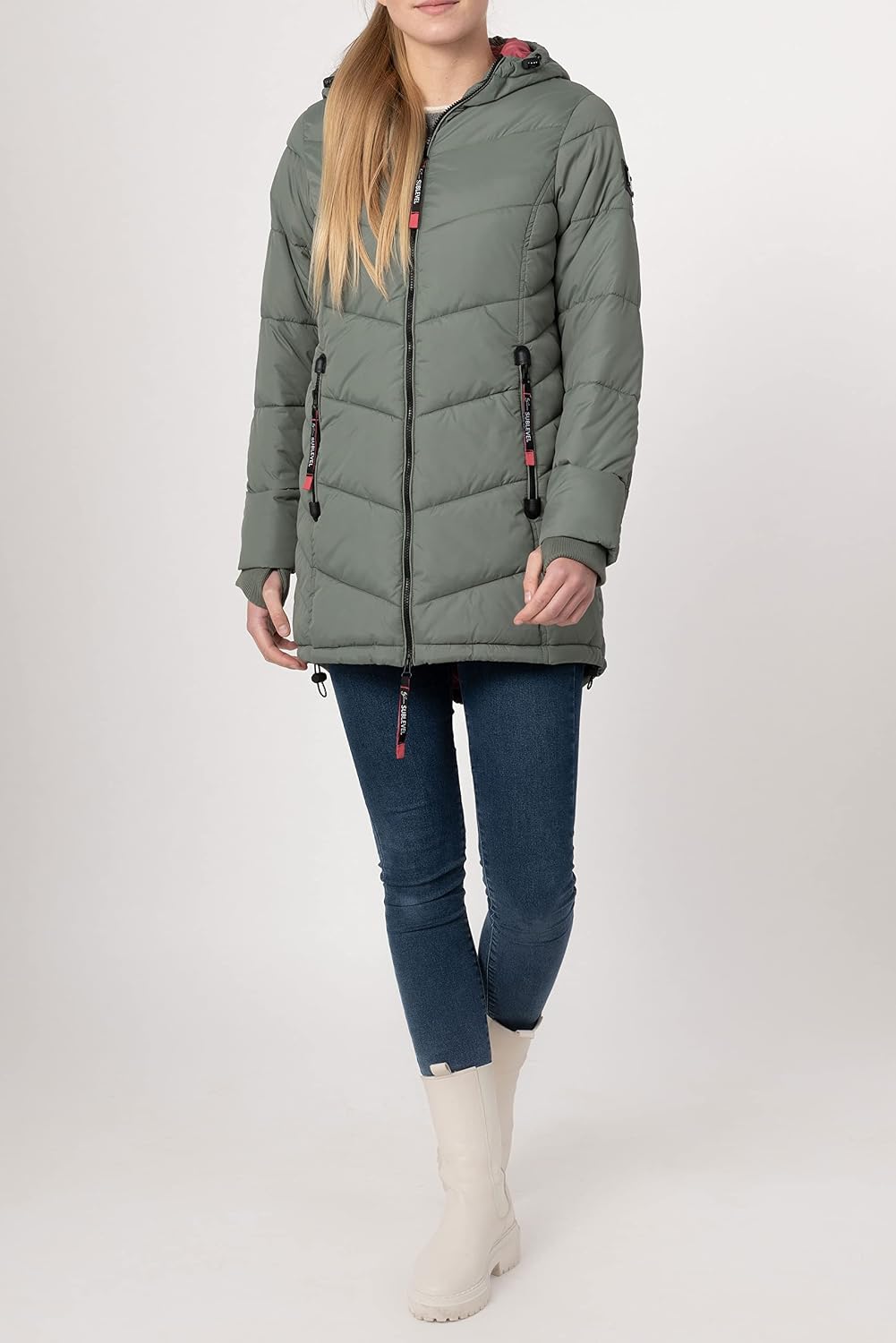 Detalle 2 de Sublevel Übergangsjacke mit Kapuze für Damen