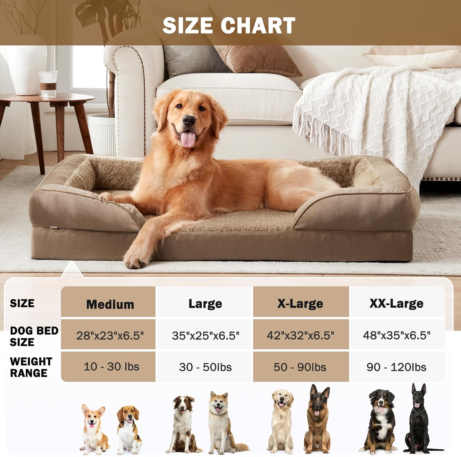Thumbnail 6 de INVENHO XXL Orthopedic Dog Bed