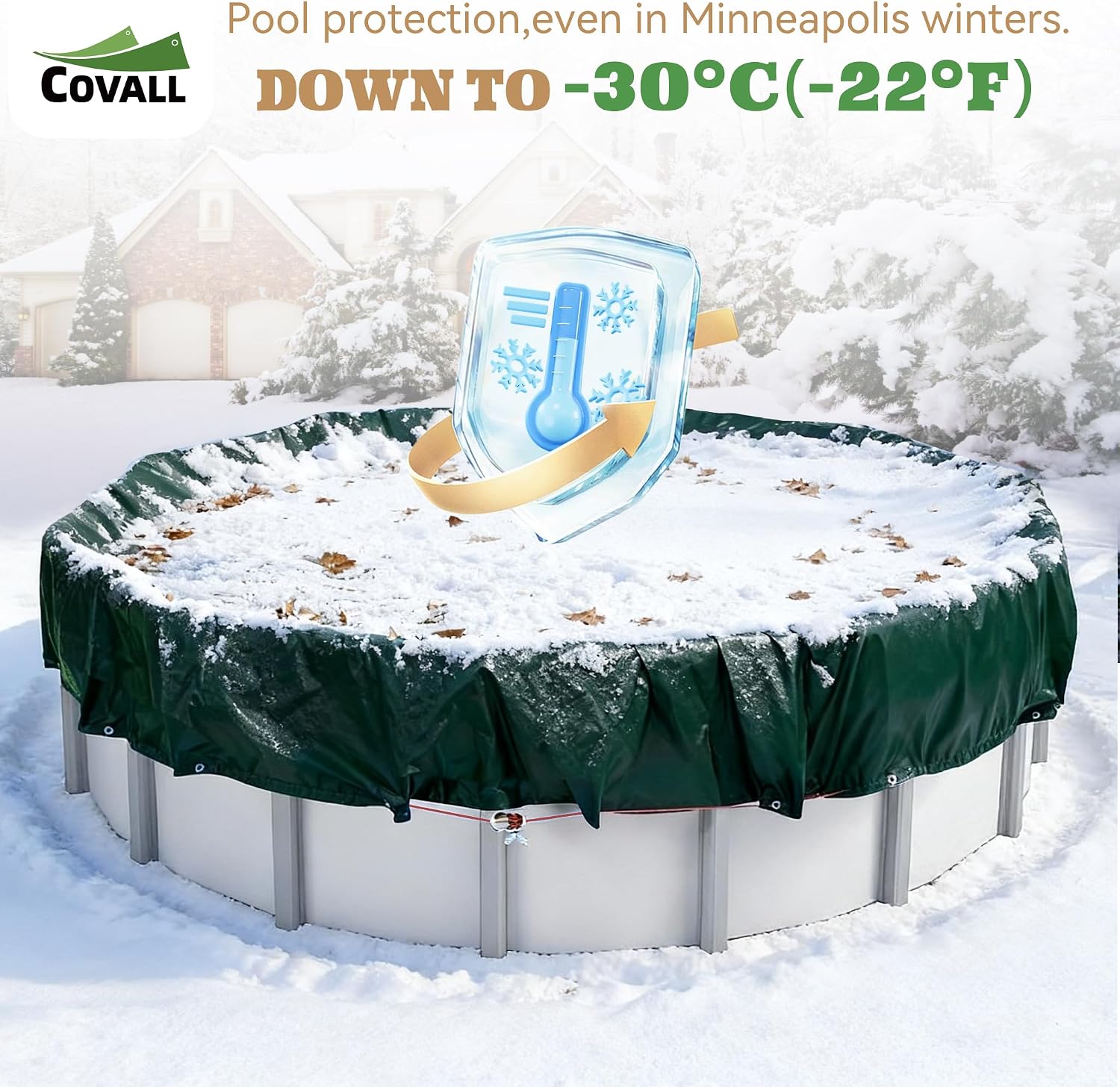 Thumbnail 6 de COVALL Above-Ground Pool Cover 24 ft