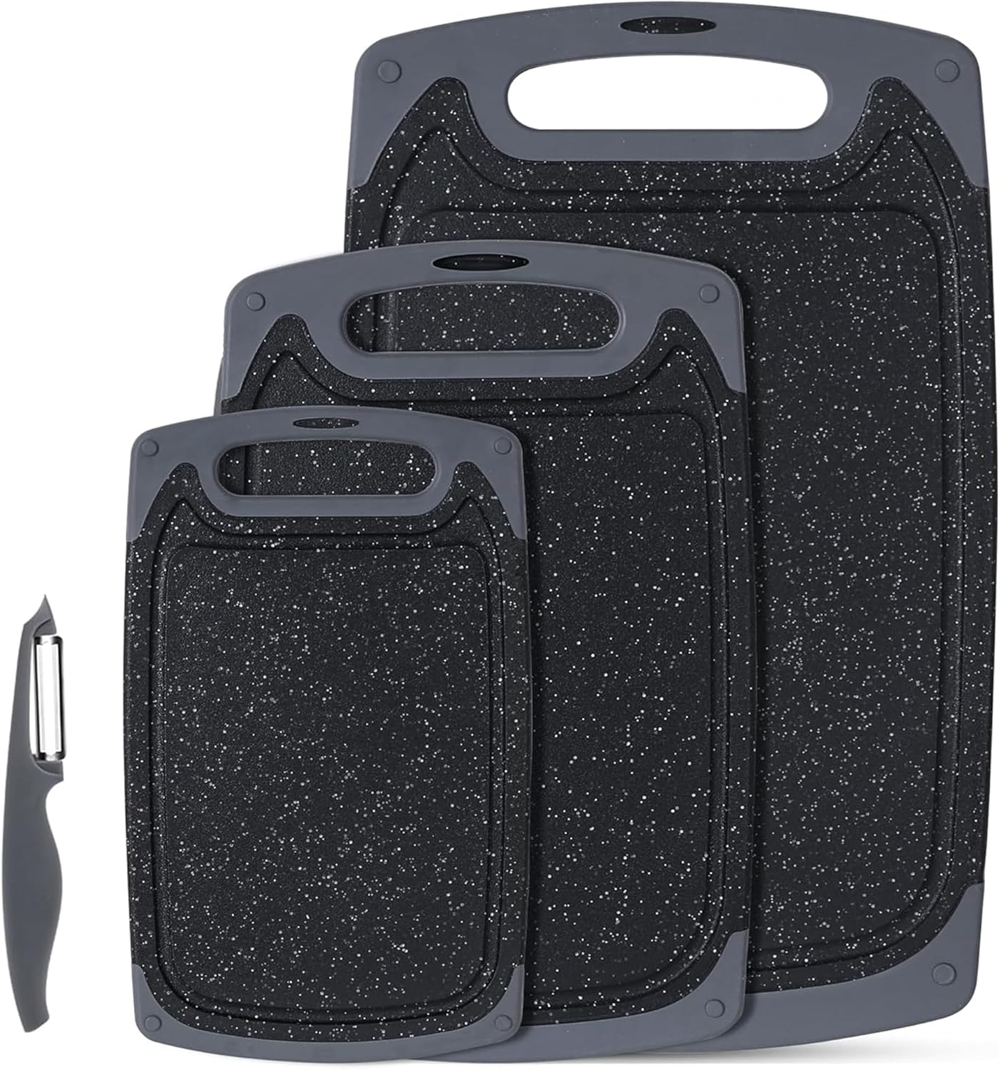 Chopping Board Set: BPA Free Plastic 3pc