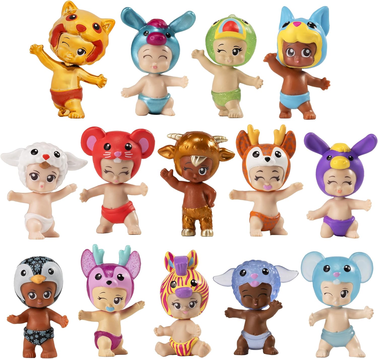 Thumbnail 4 de BANDAI Bibi Chibis Pack 5 Figuras Muñecas Bebés 🎀