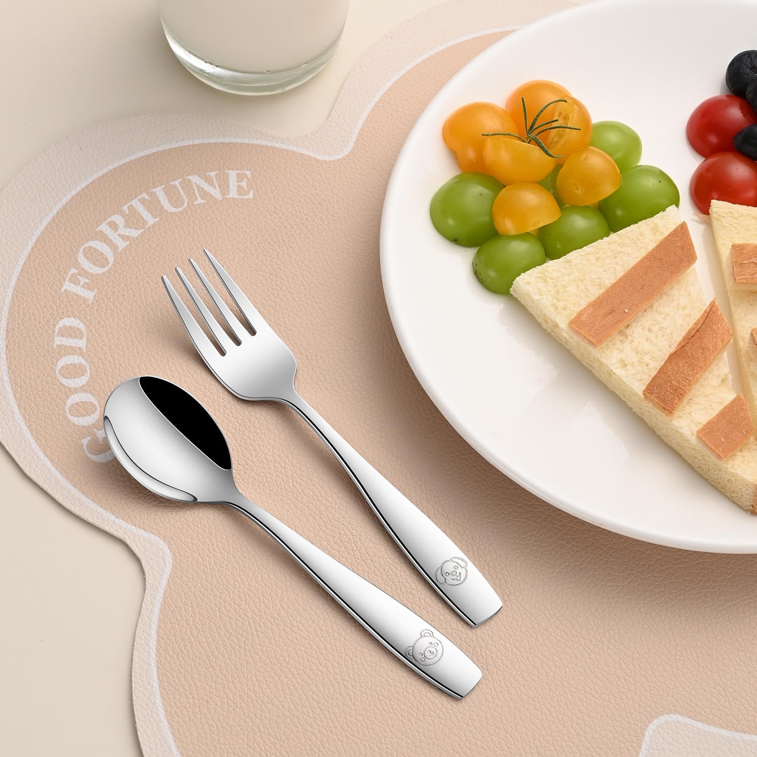 Thumbnail 6 de DEHOV Toddler Silverware 12-Piece Stainless Steel Fork and Spoon Set