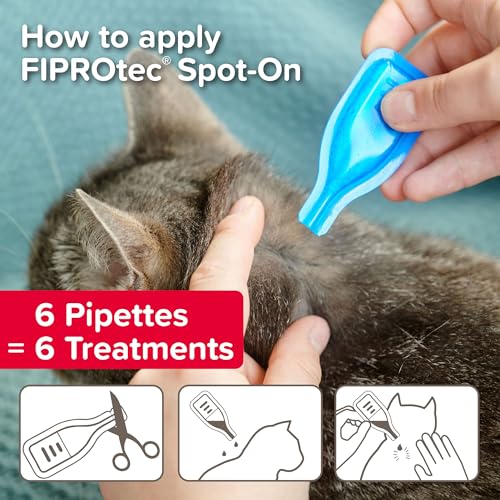 Detalle 2 de Beaphar FIPROtec Spot-On for Cats (6 Pipettes) – Vet-Strength Flea & Tick Protection
