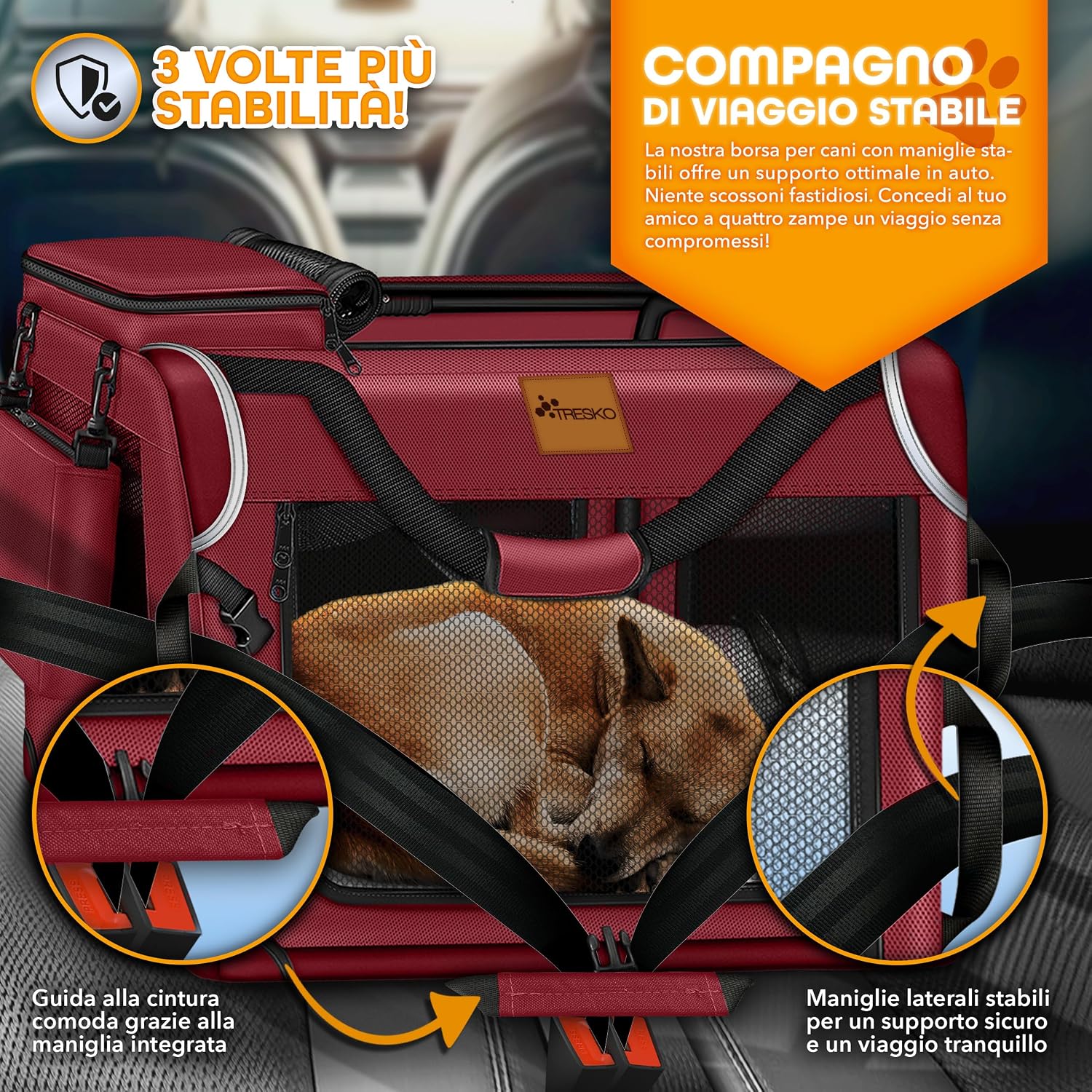 Thumbnail 4 de TRESKO® Box per cani S 50 x 34 x 34 cm