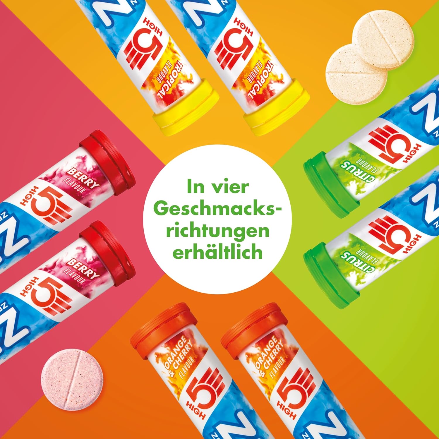 Thumbnail 3 de HIGH5 ZERO Elektrolyte Ohne Zucker – Hydration Helper, 40 Brausetabletten (2 x 20), Gemischt