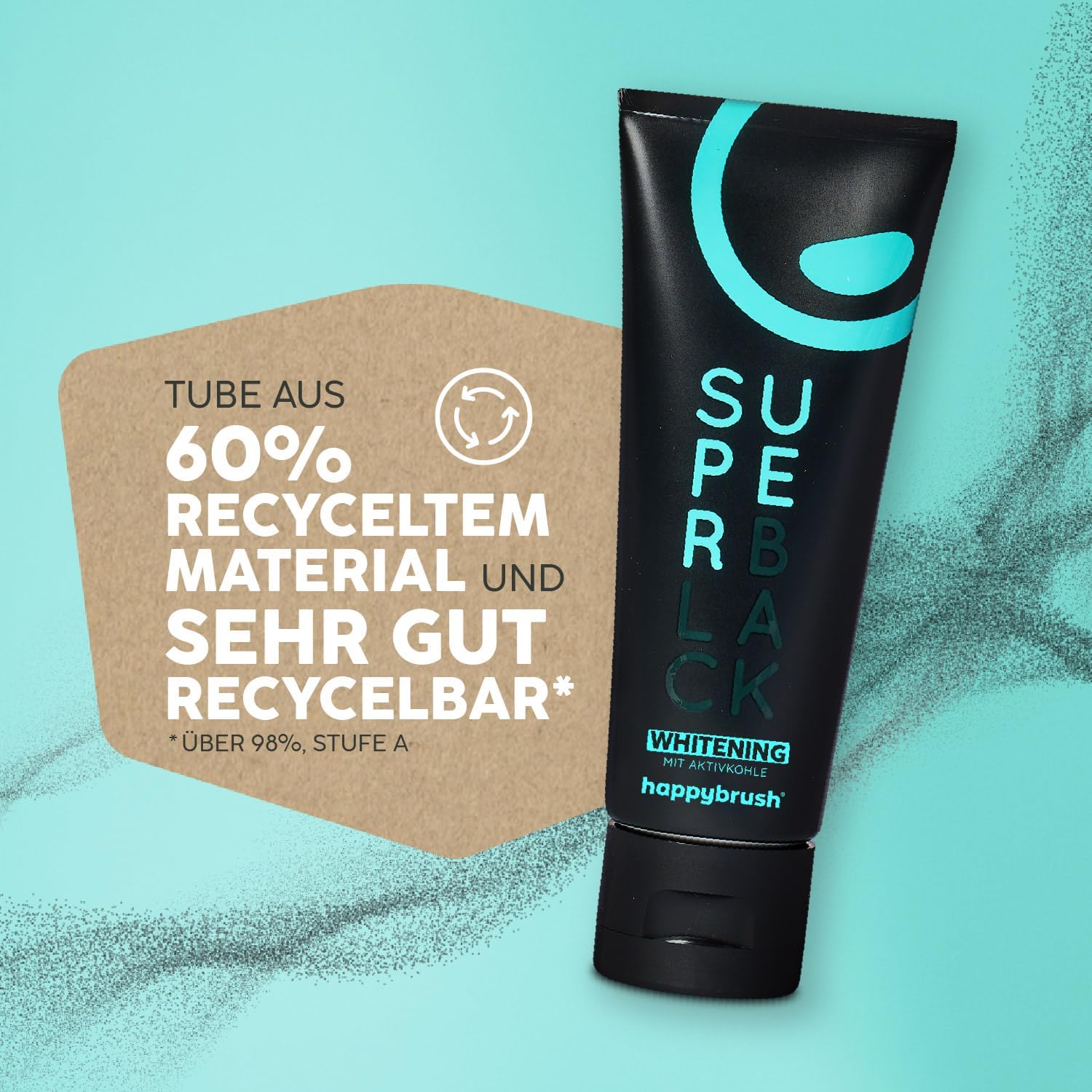 Thumbnail 5 de happybrush SuperBlack Aktivkohle Zahnpaste