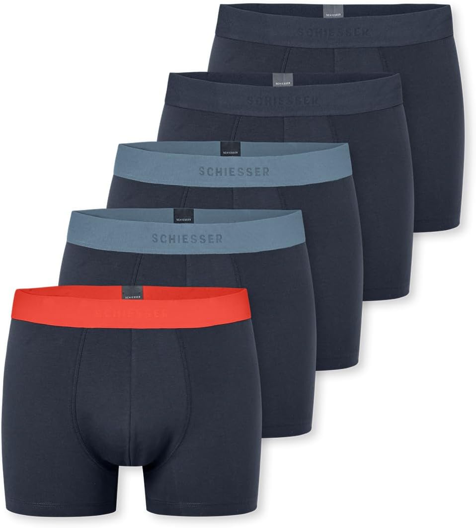 Thumbnail 4 de Schiesser Herren 5er-Pack Boxershorts aus Bio-Baumwolle (95/5 Organic)