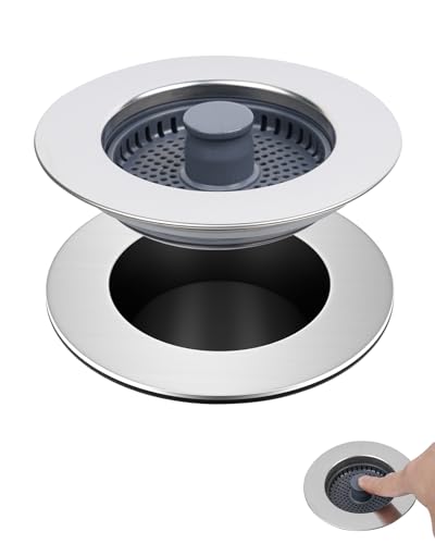 Thumbnail 6 de Hibbent Colador de Fregadero 3 en 1 con Tapón y Cesta anti-obstrucciones