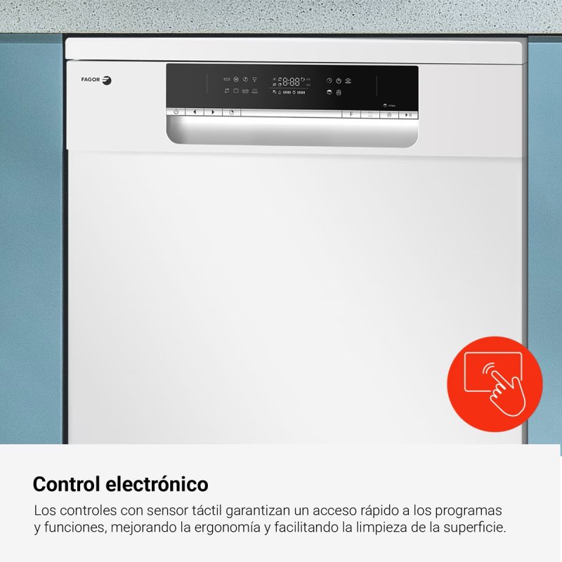 Thumbnail 2 de Lavavajillas Fagor 4LVF-623AD (13 cubiertos) – Clase C, LED EcoBar y autolimpieza