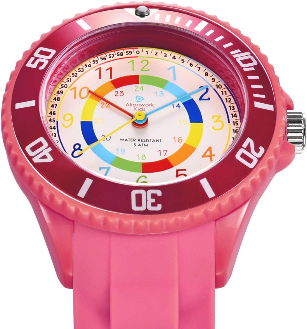 Thumbnail 1 de Alienwork Kids Montre Pédagogique – Apprendre l’Heure, Résistante 5 ATM