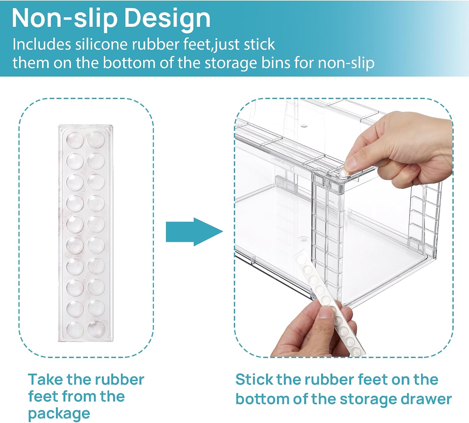 Thumbnail 6 de Vtopmart 4Pack Pantry Storage Drawers