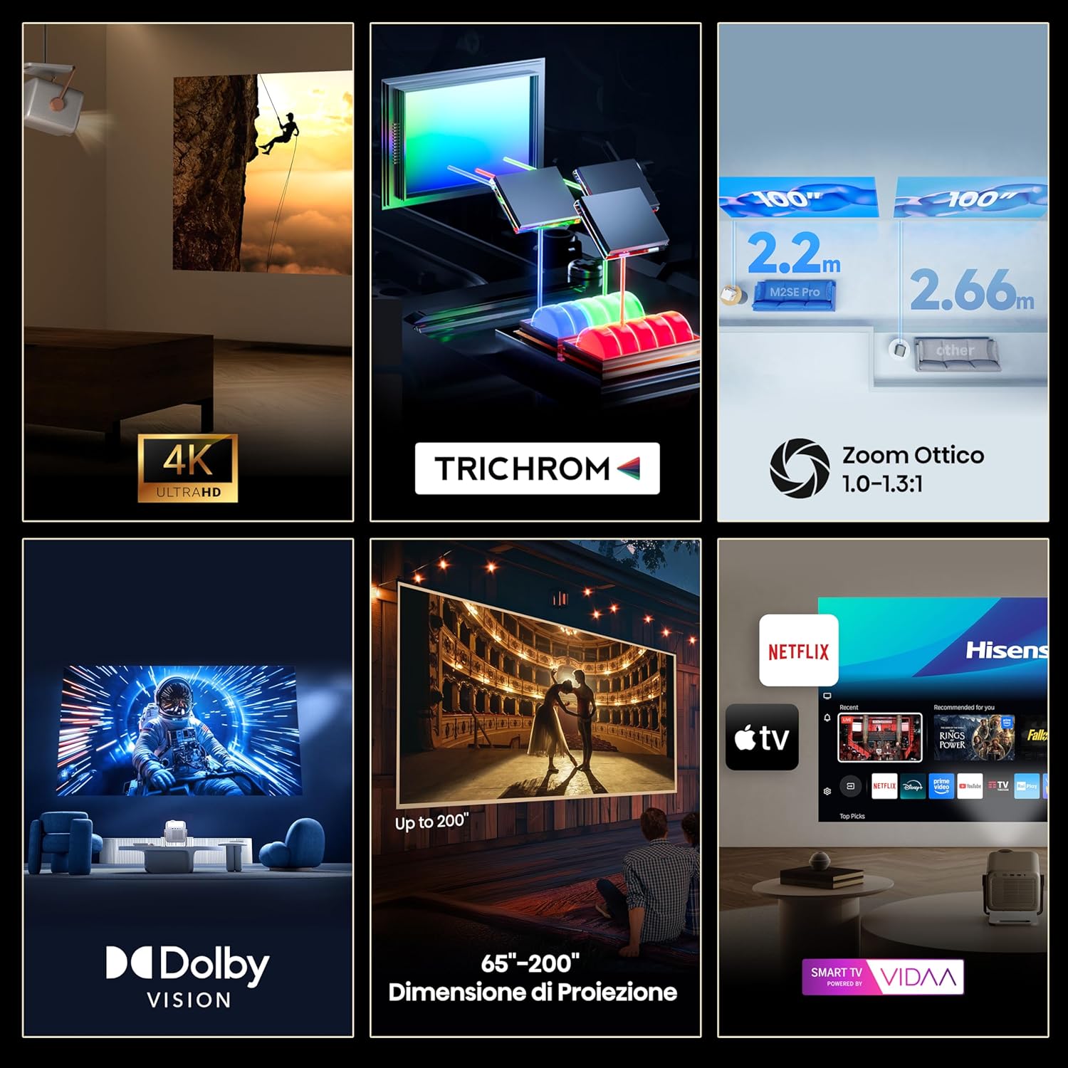 Thumbnail 2 de Hisense M2SE Pro proiettore 4K