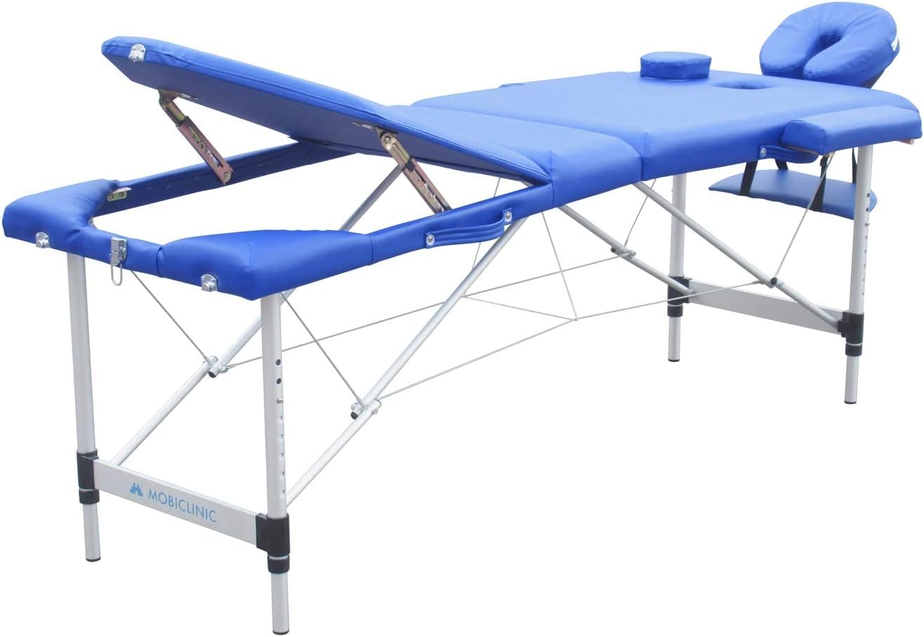 Detalle 2 de Mobiclinic Lettino Pieghevole per Fisioterapia CA-01 Plus – Blu, 186 x 60 cm
