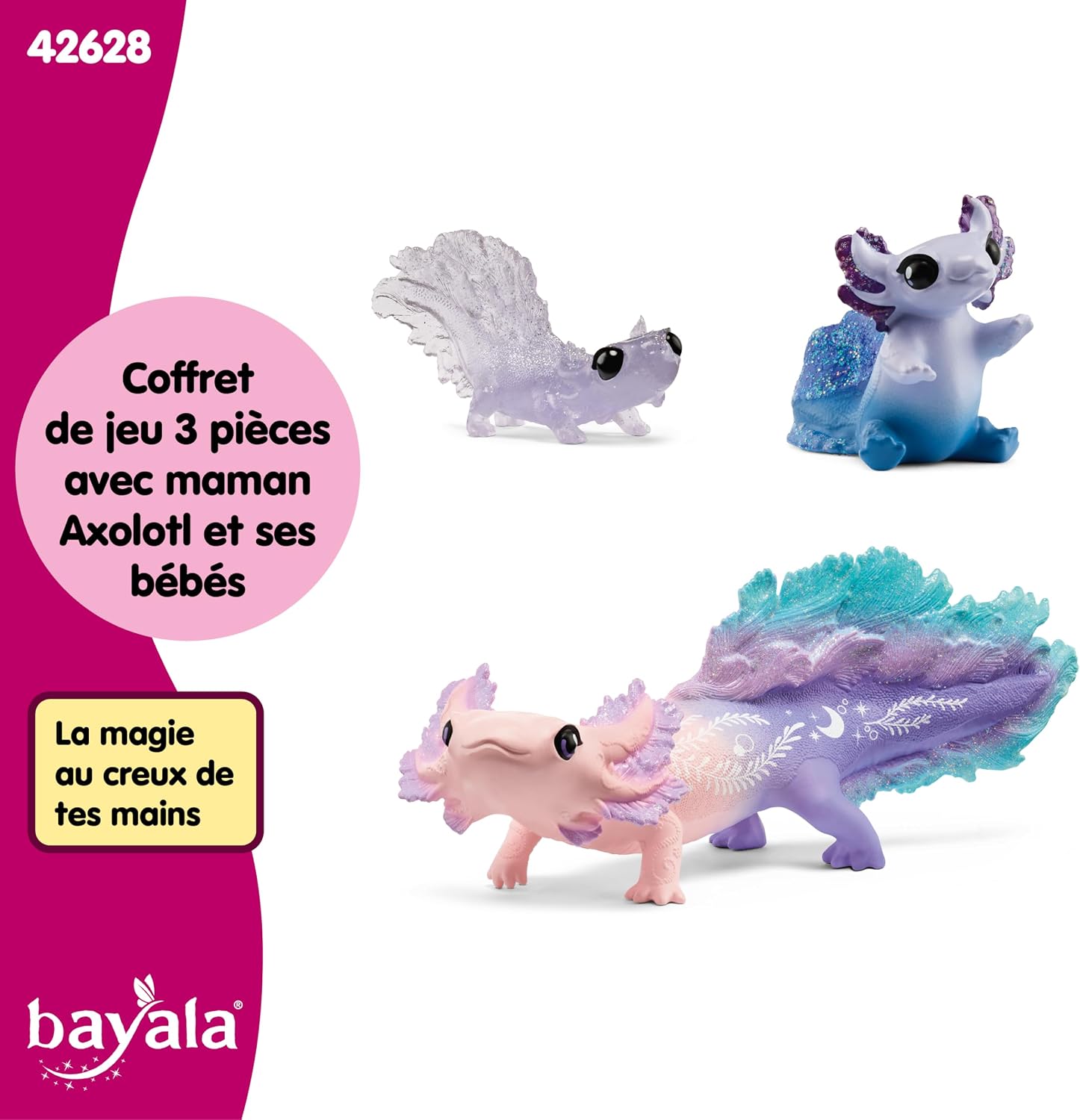 Thumbnail 5 de Schleich BAYALA Axolotl Maman et Bébés 42628 🐟