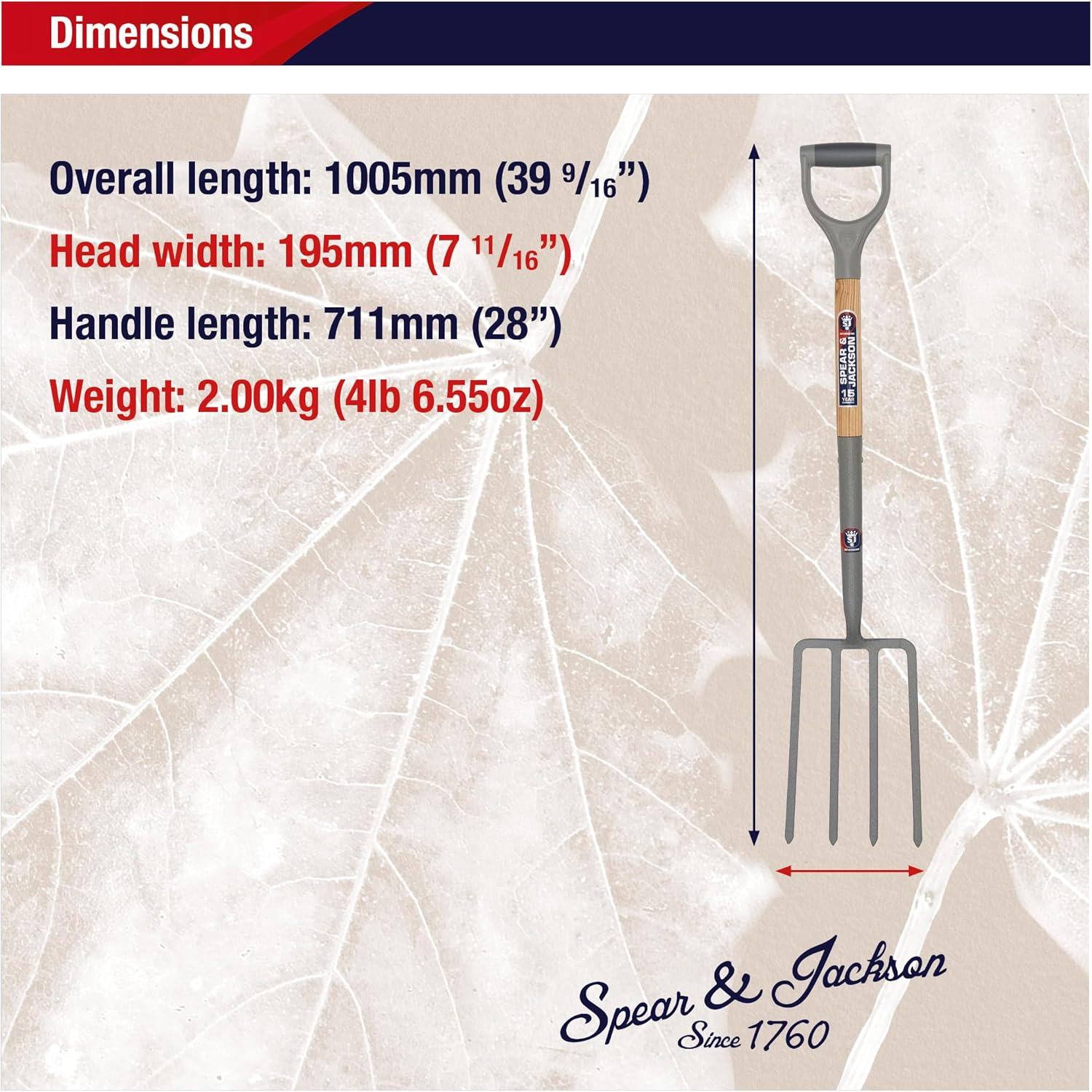 Thumbnail 5 de Spear & Jackson 1680NB Neverbend Carbon Digging Fork