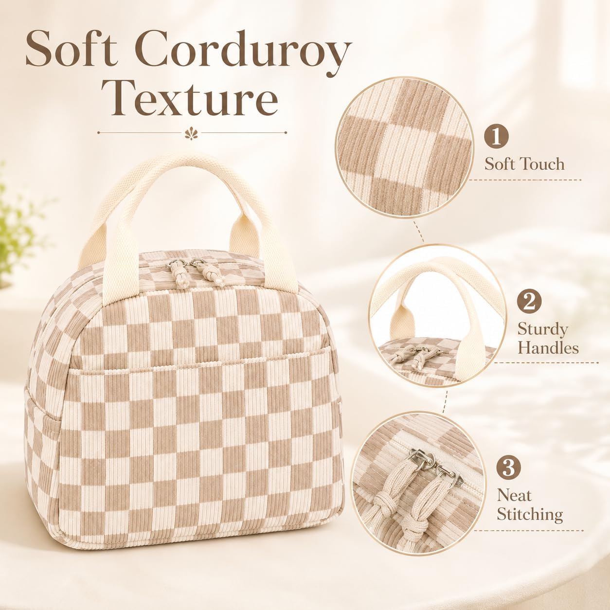 Detalle de Bluboon Corduroy Lunch Tote