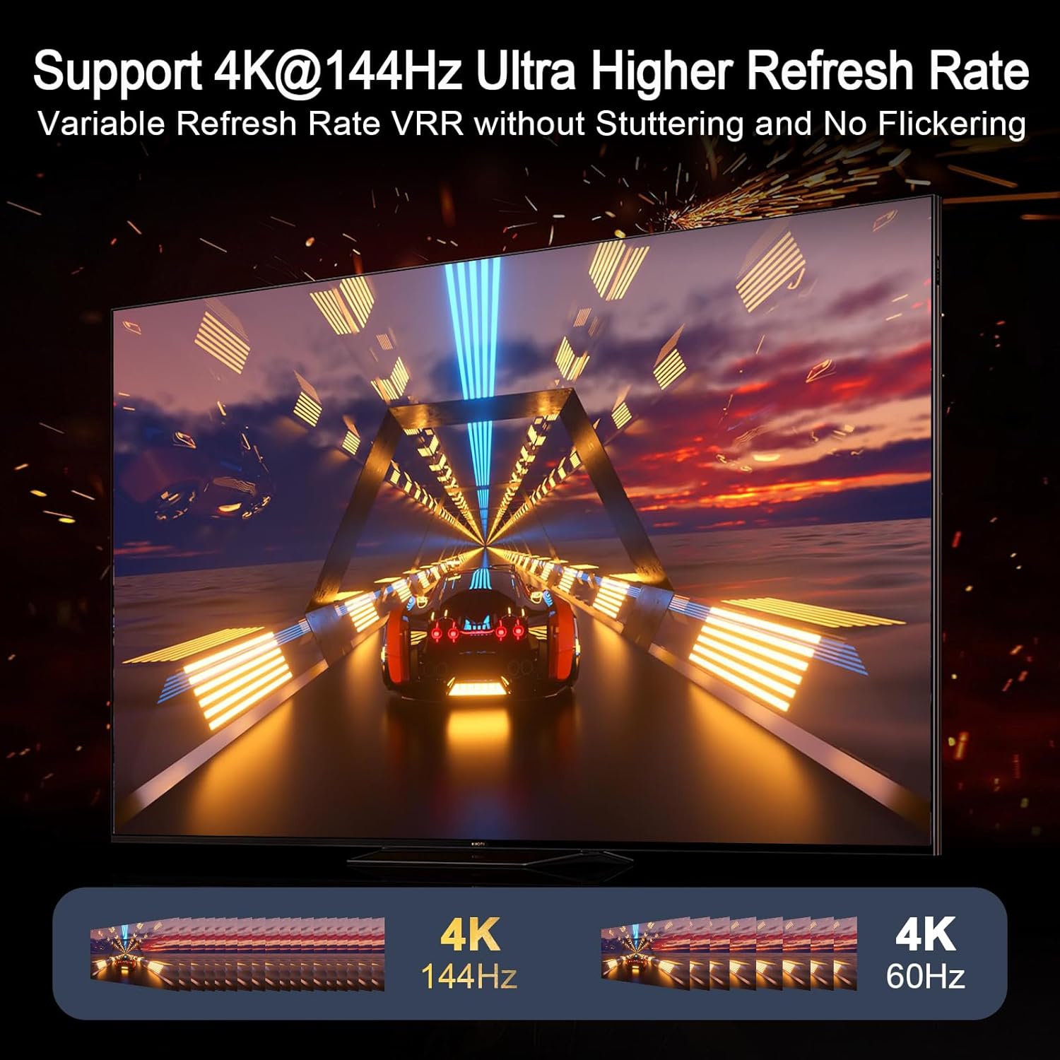 Thumbnail 1 de Extracteur audio HDMI 2.1 eARC 8K@60Hz / 4K@120Hz 2x1 avec switch vidéo et ARC/eARC (7.1/5.1) – EDID, VRR/ALLM
