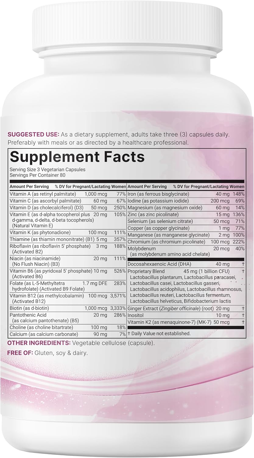 Detalle de Micro Ingredients Prenatal Vitamins 240 Capsules