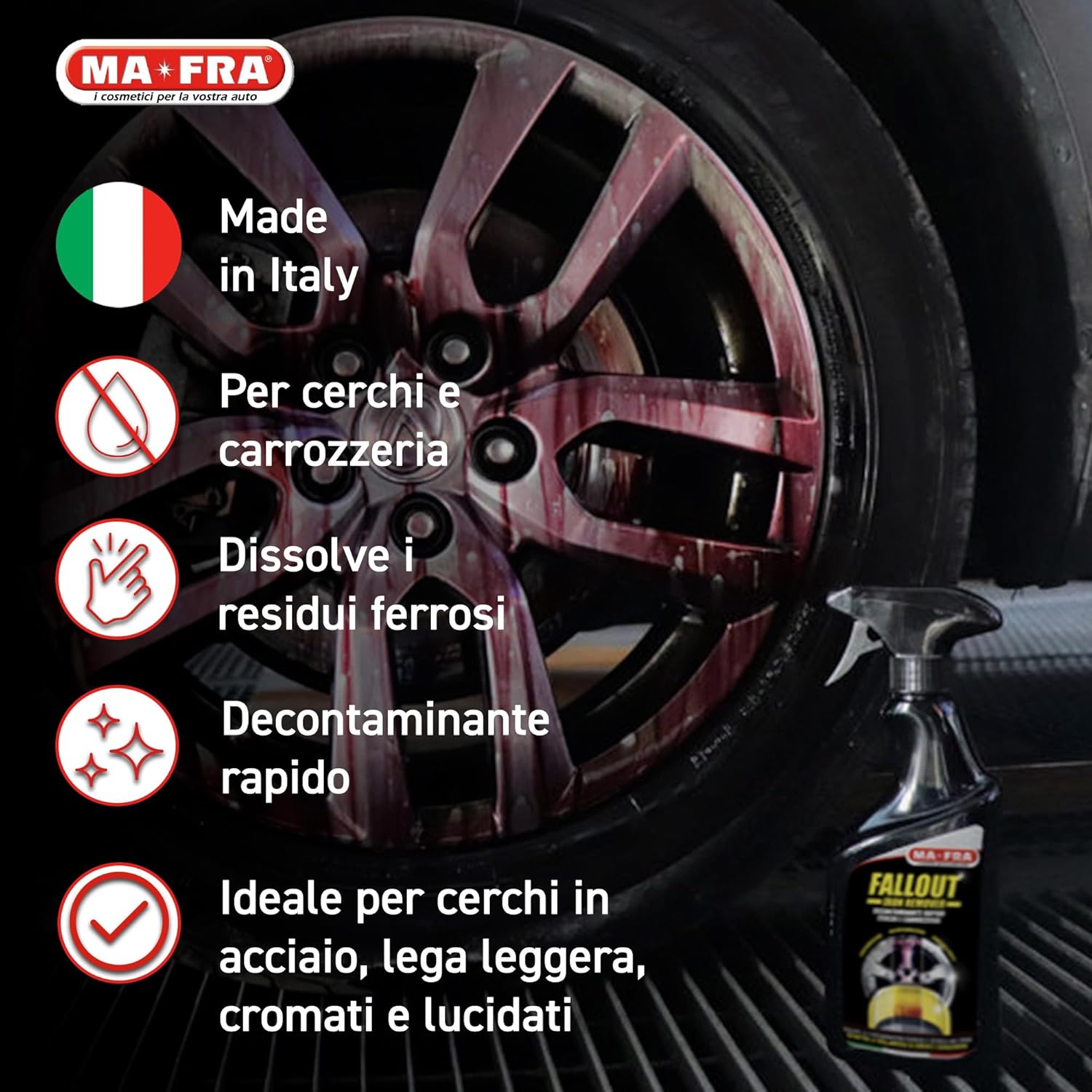 Thumbnail 2 de Ma-Fra Fallout Iron Remover 500 ml – Decontaminante rapido per carrozzeria e cerchi in lega