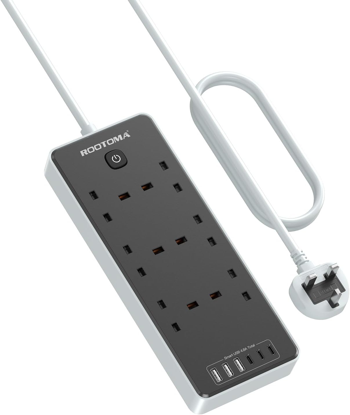 Detalle de Extension Lead with USB Slots 6-Way Surge