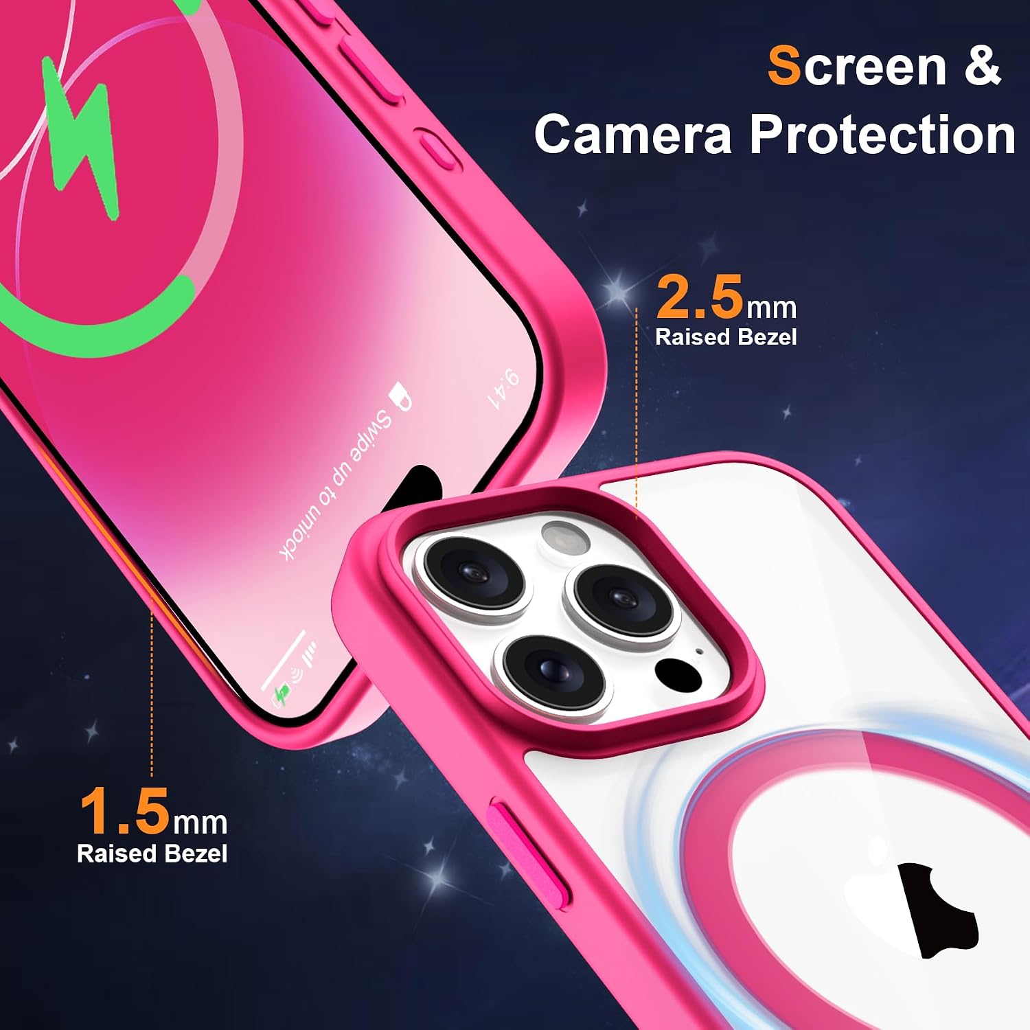 Thumbnail 5 de ORETECH Funda Magnética iPhone 14 Pro con Protectores