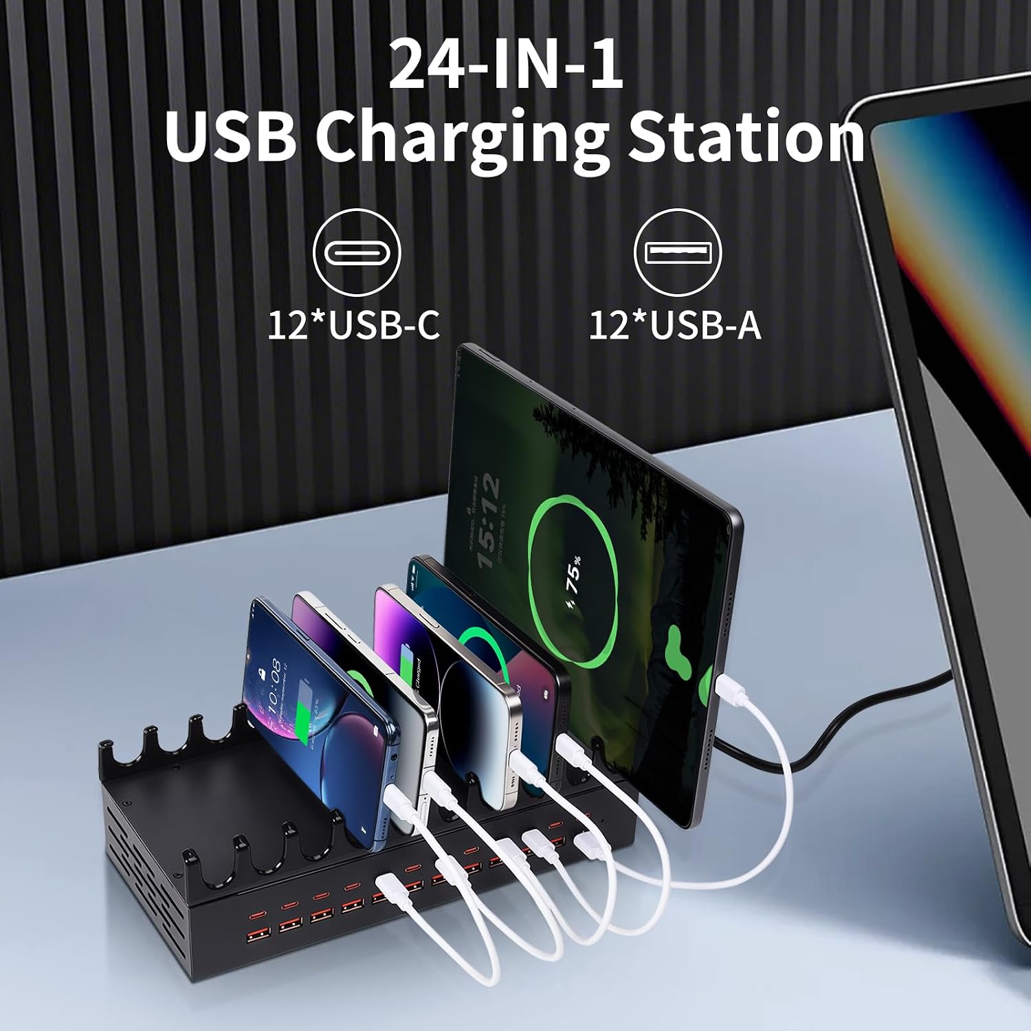 Thumbnail 1 de Yoodarmx 300W 24-Port USB Charging Station