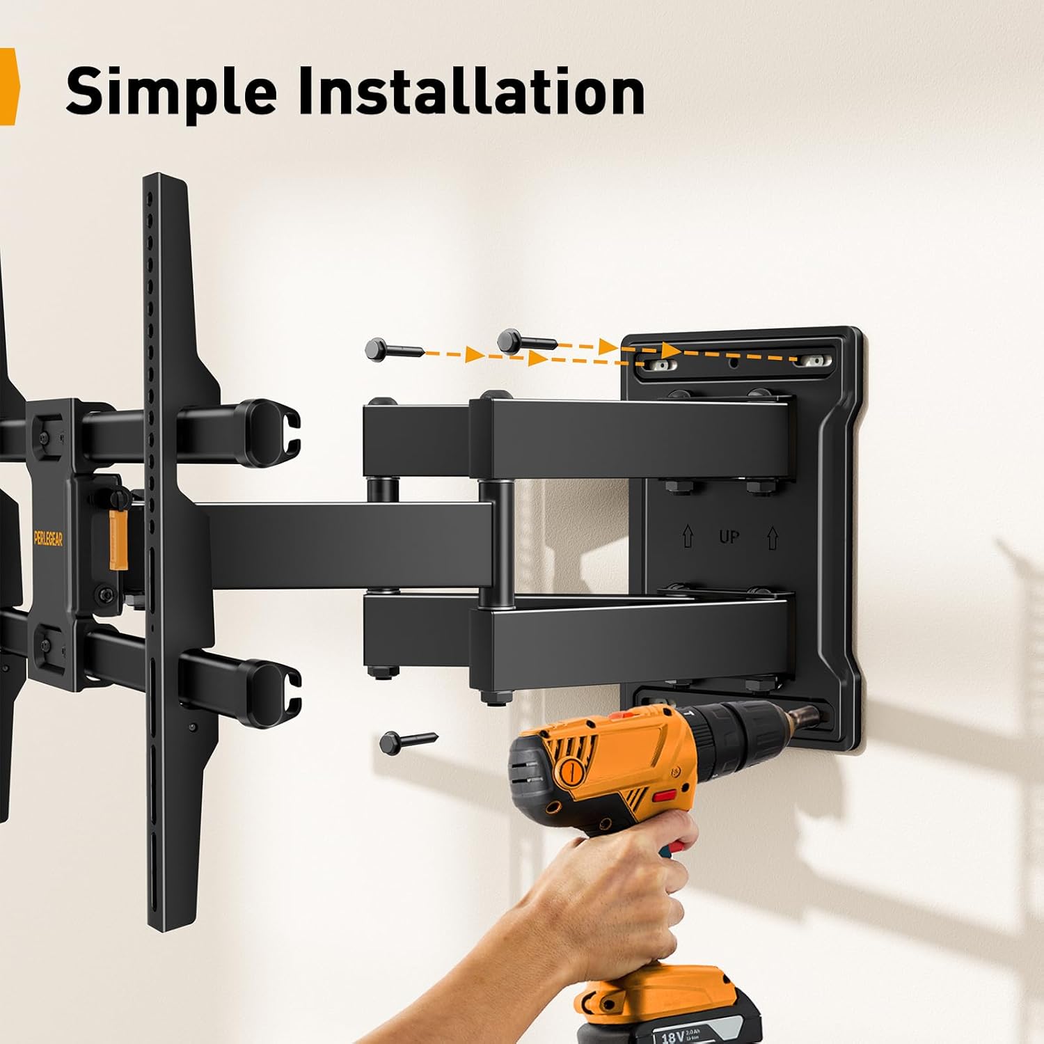 Thumbnail 5 de Perlegear PGLF6 TV wall bracket 32–85 inch, 60 kg