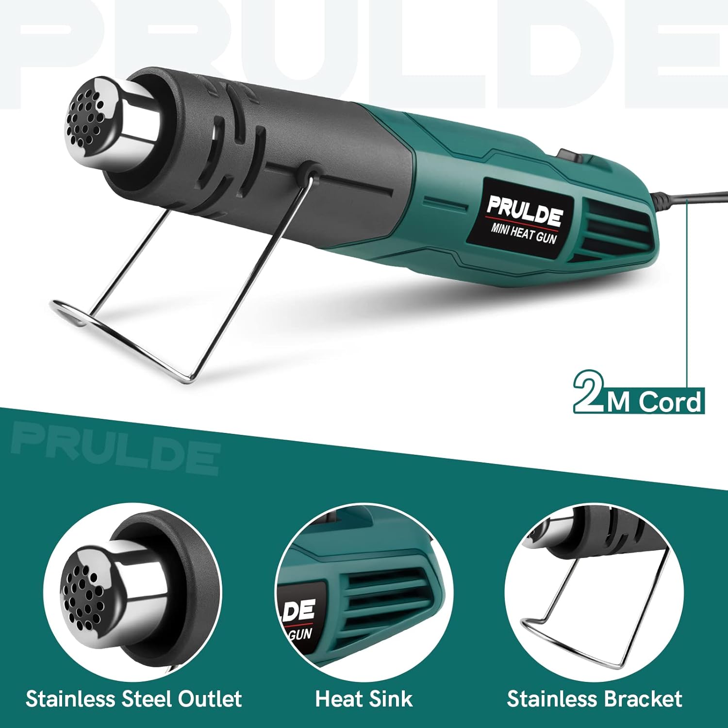 Thumbnail 5 de PRULDE Mini Heat Gun Dual Temp 500W