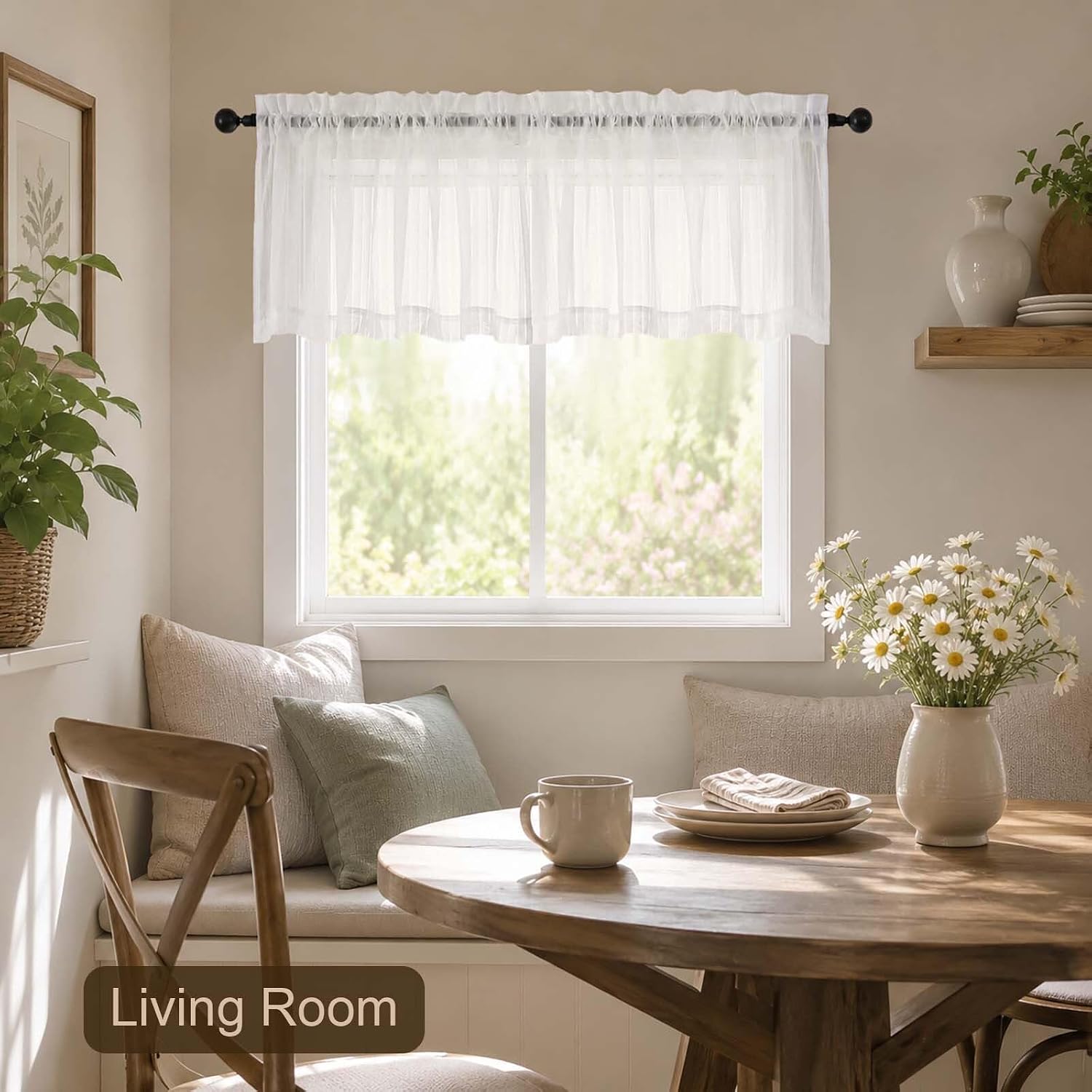 Detalle 2 de Ebesto Window Valances, 52 x 14 Inches