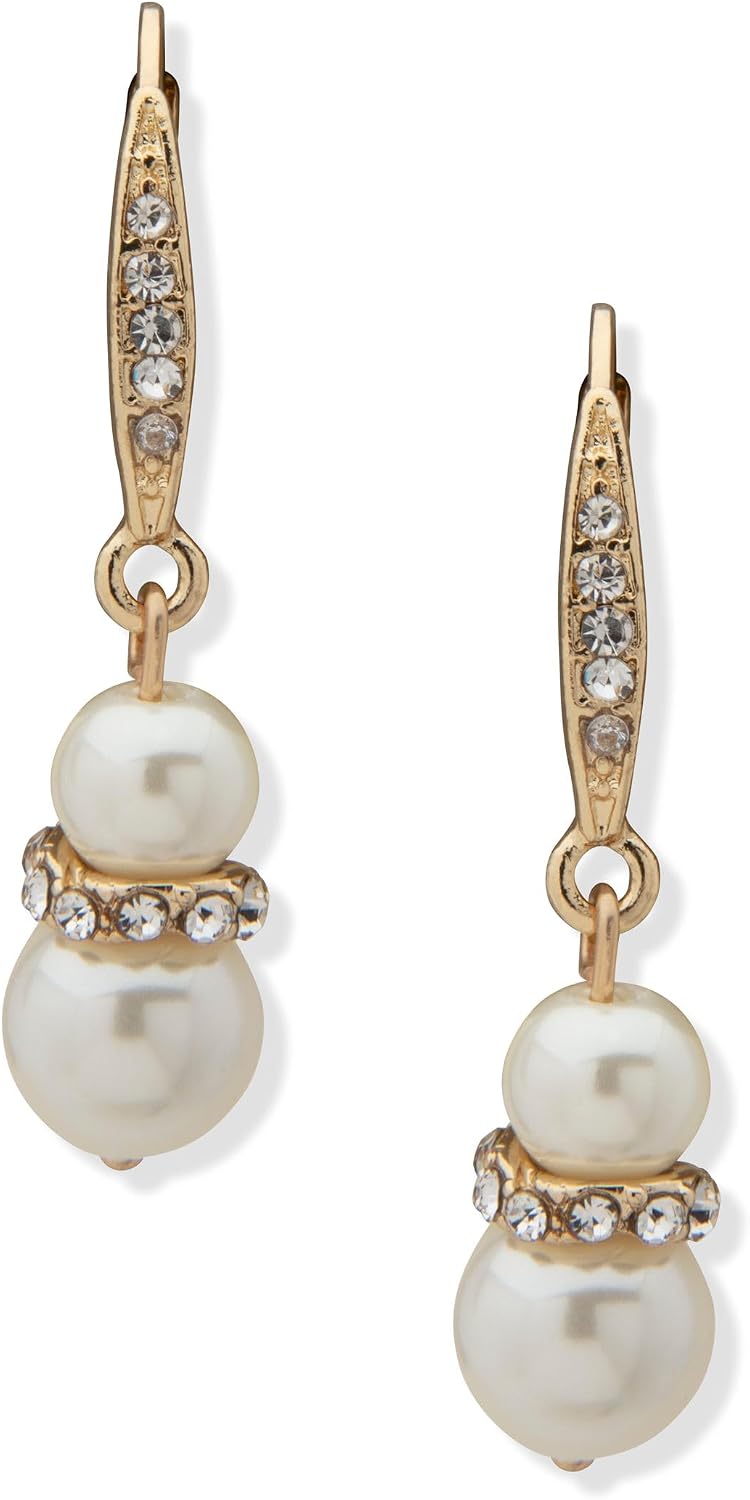 Detalle de Anne Klein Pearl Drop Earrings