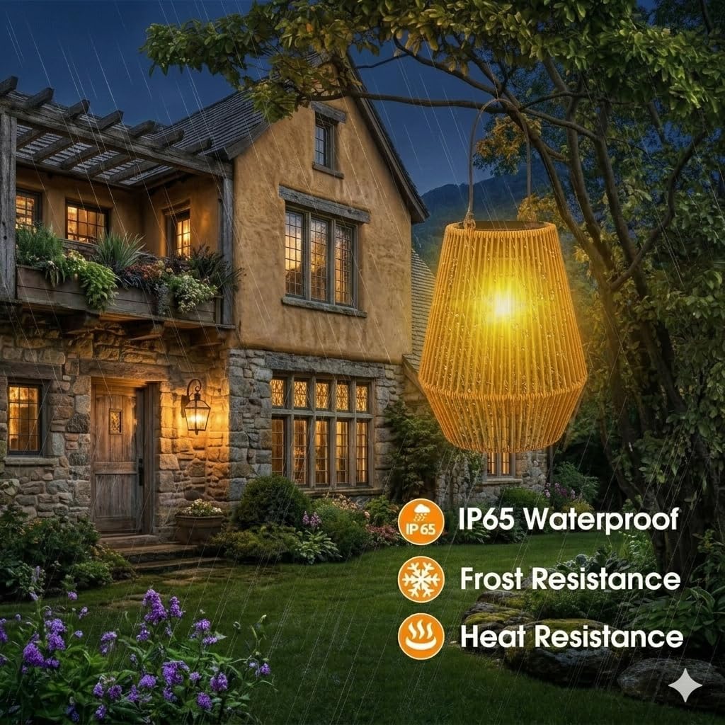 Thumbnail 3 de KagoLing Solar Lights Outdoor Garden Vintage Lanterns