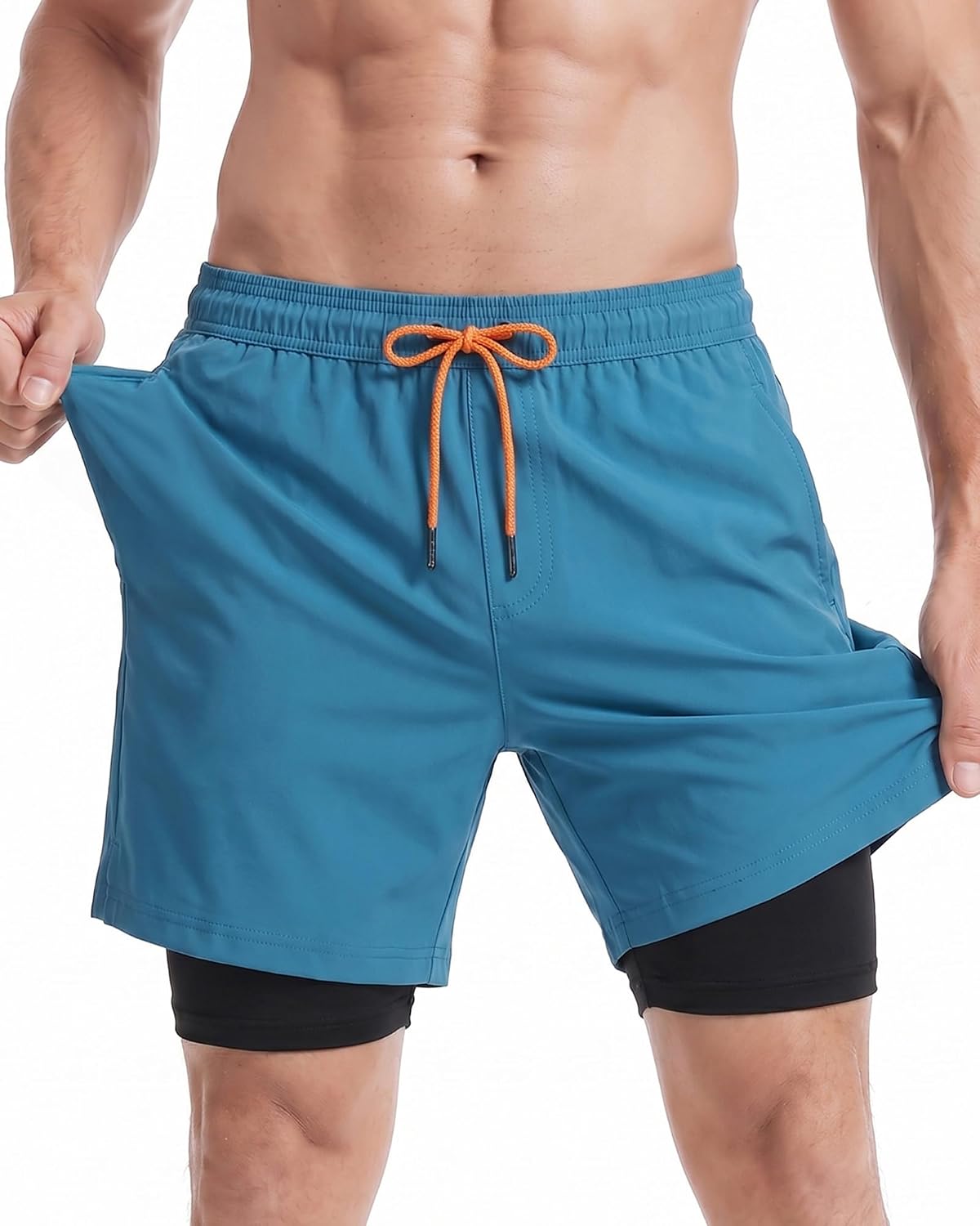 Detalle de MaaMgic Herren-Badehose 2 in 1 7