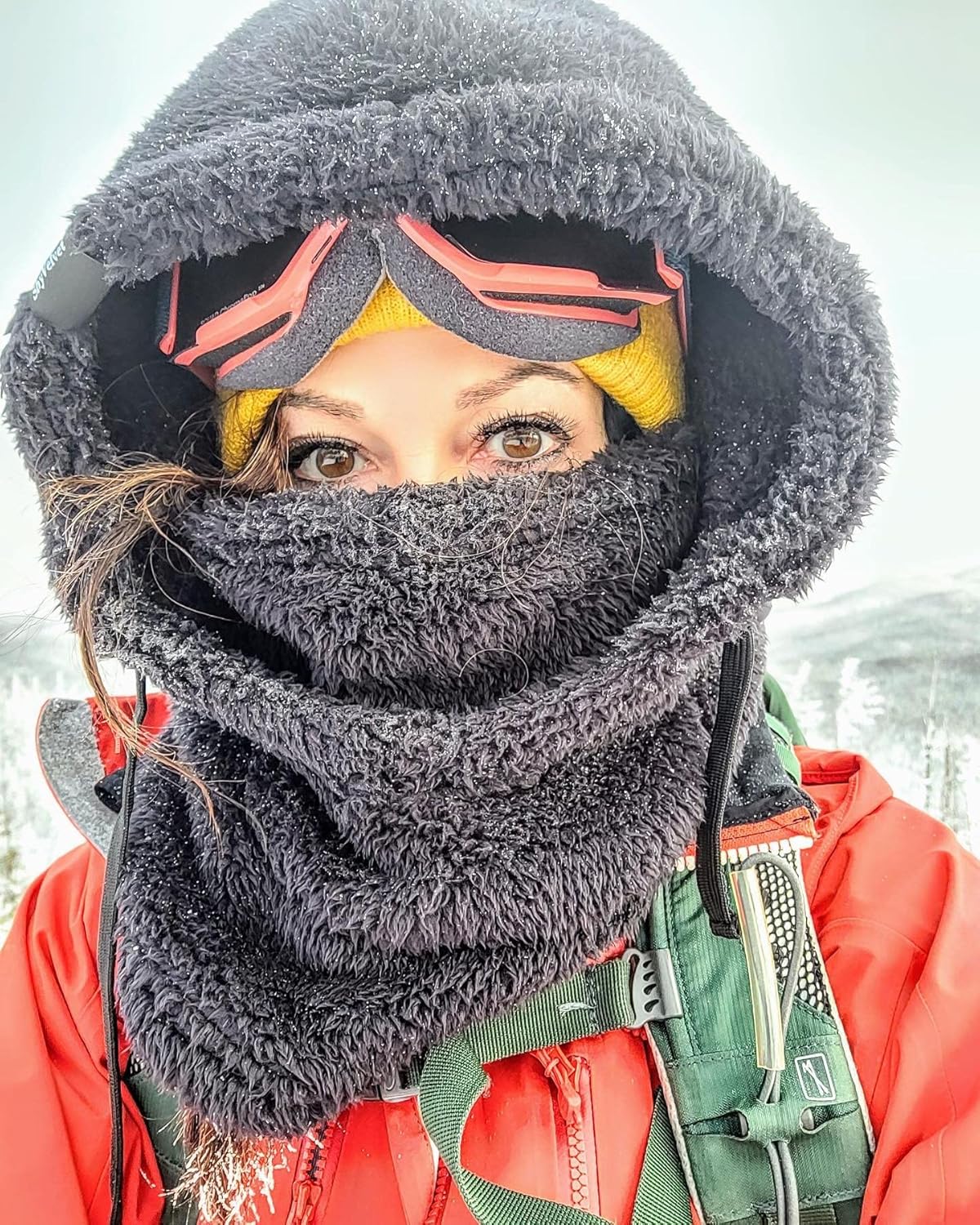 Detalle 2 de Senllen Balaclava Cold Weather Fleece Ski Mask đ§Ł