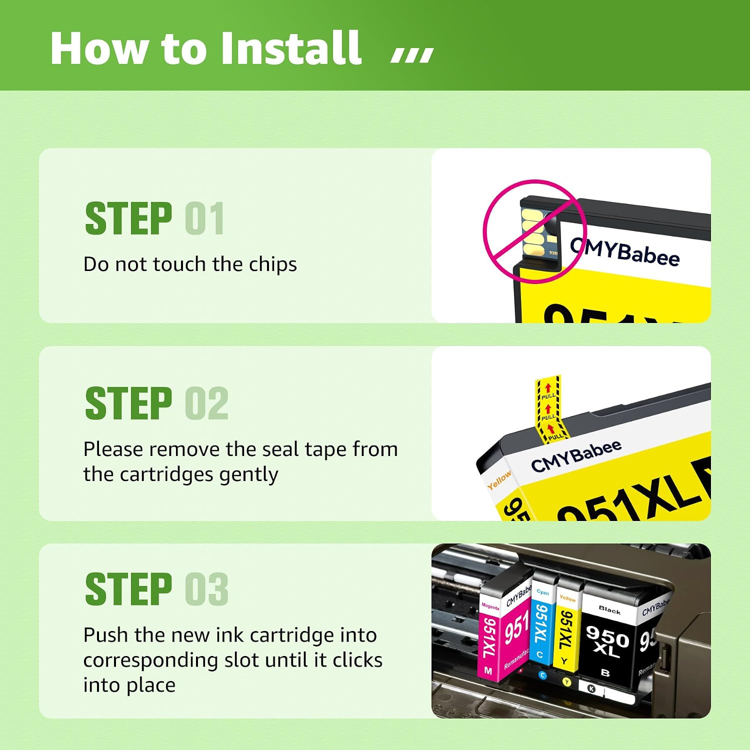 Thumbnail 4 de 950XL/951XL Compatible Ink Cartridges 4-Pack