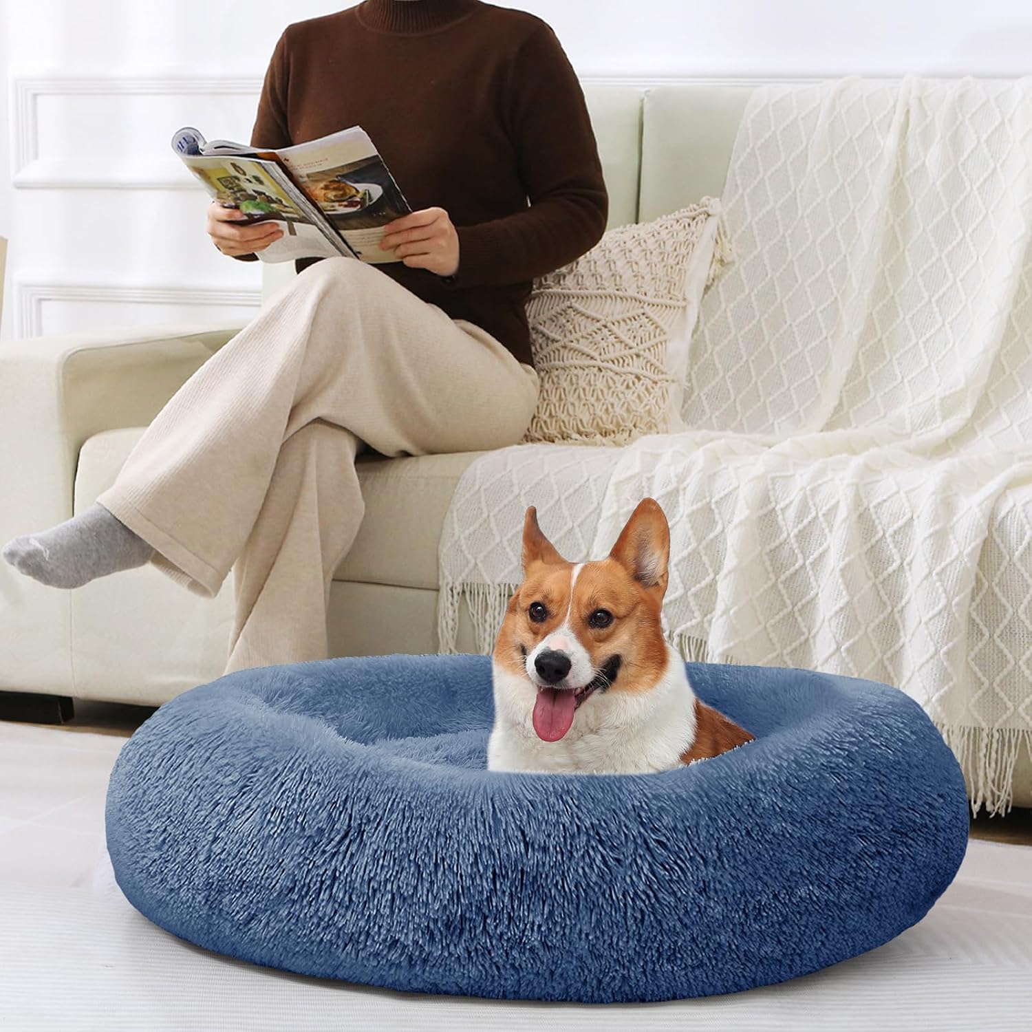 Detalle de JOLLYVOGUE Dog Bed, 20-inch
