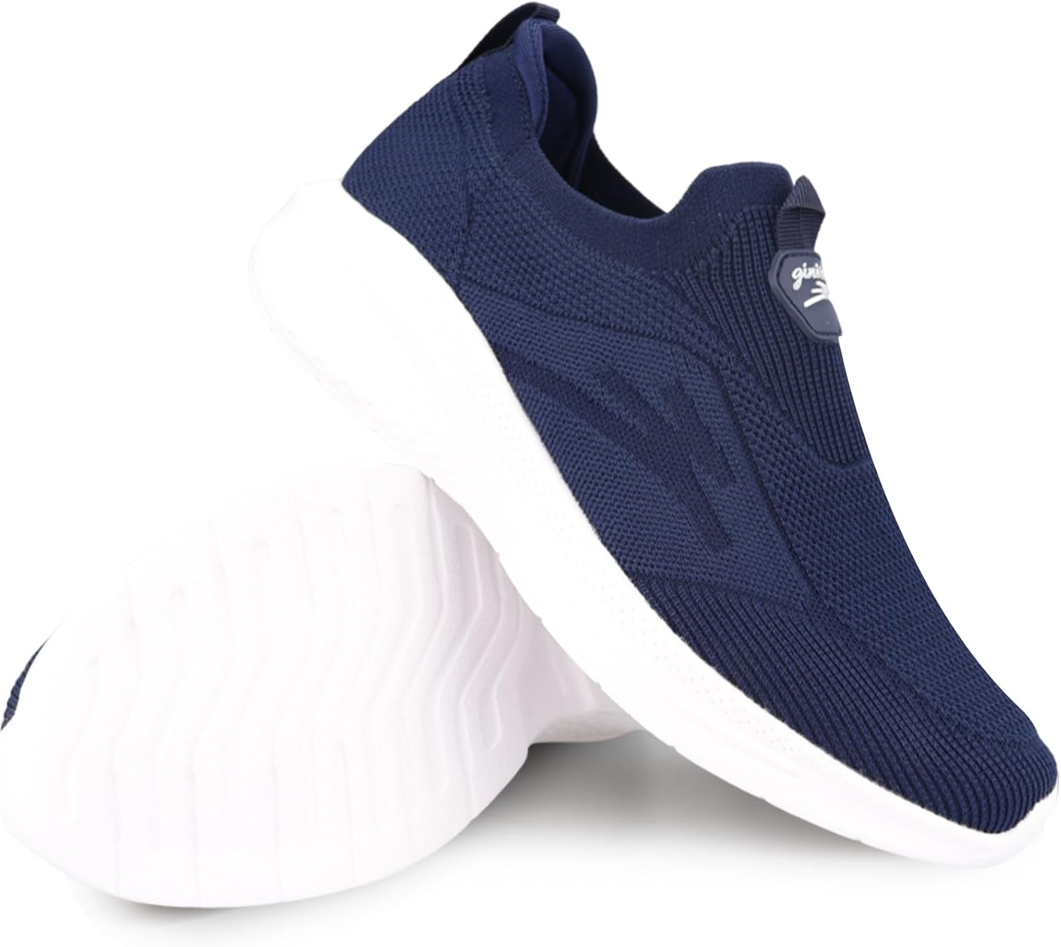 Thumbnail 5 de Giniros Mens Slip On Trainers: Lightweight, Breathable Casual Shoes for Daily Walks and Gym Sessions
