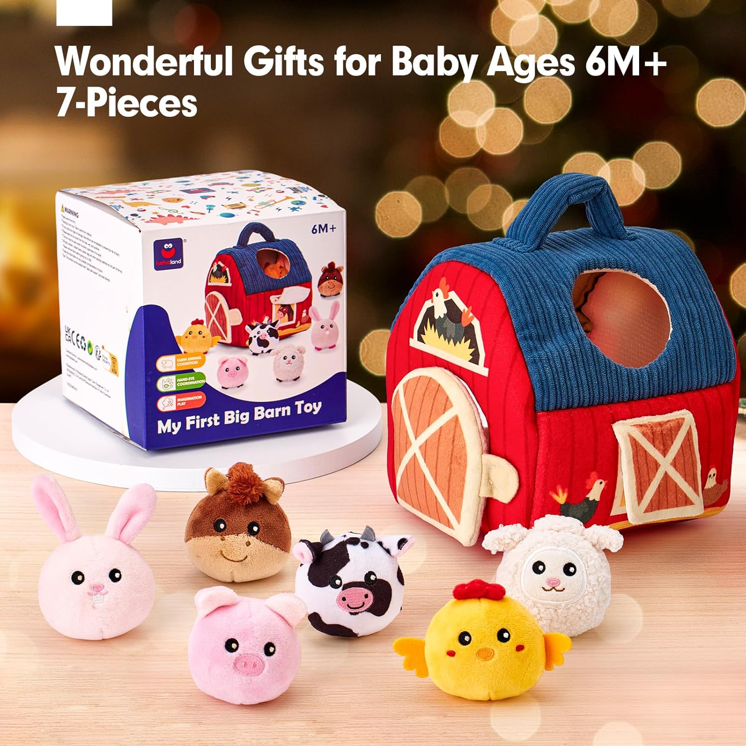 Thumbnail 6 de hahaland Baby Toys Farm Animals sensory set
