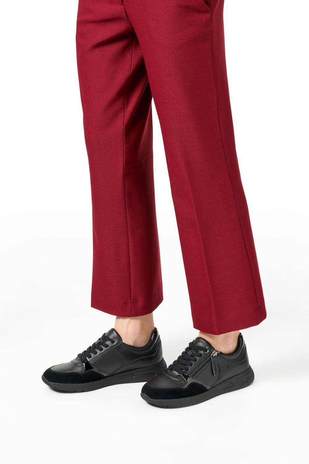 Thumbnail 1 de Geox D Bulmya BasketFemme : baskets à lacets avec fermeture éclair et semelle perforée