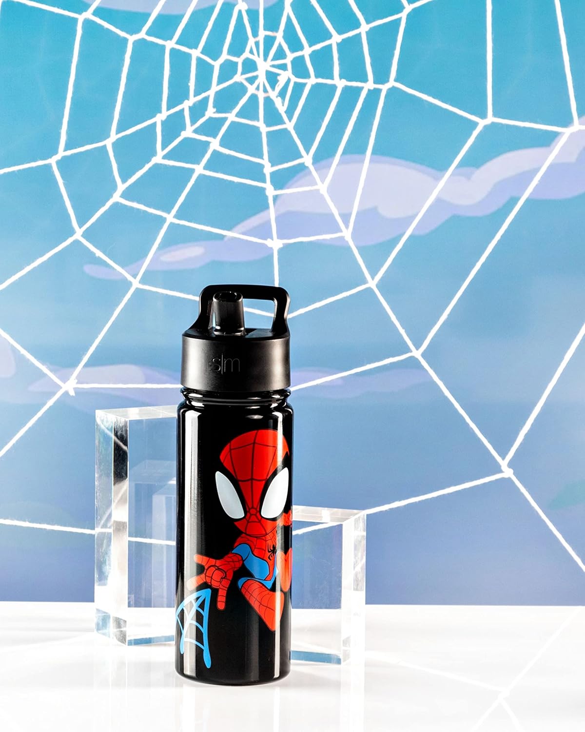Thumbnail 1 de Simple Modern Kids Summit Water Bottle with Straw Lid — Spider-Man 18oz Stainless Steel Tumbler