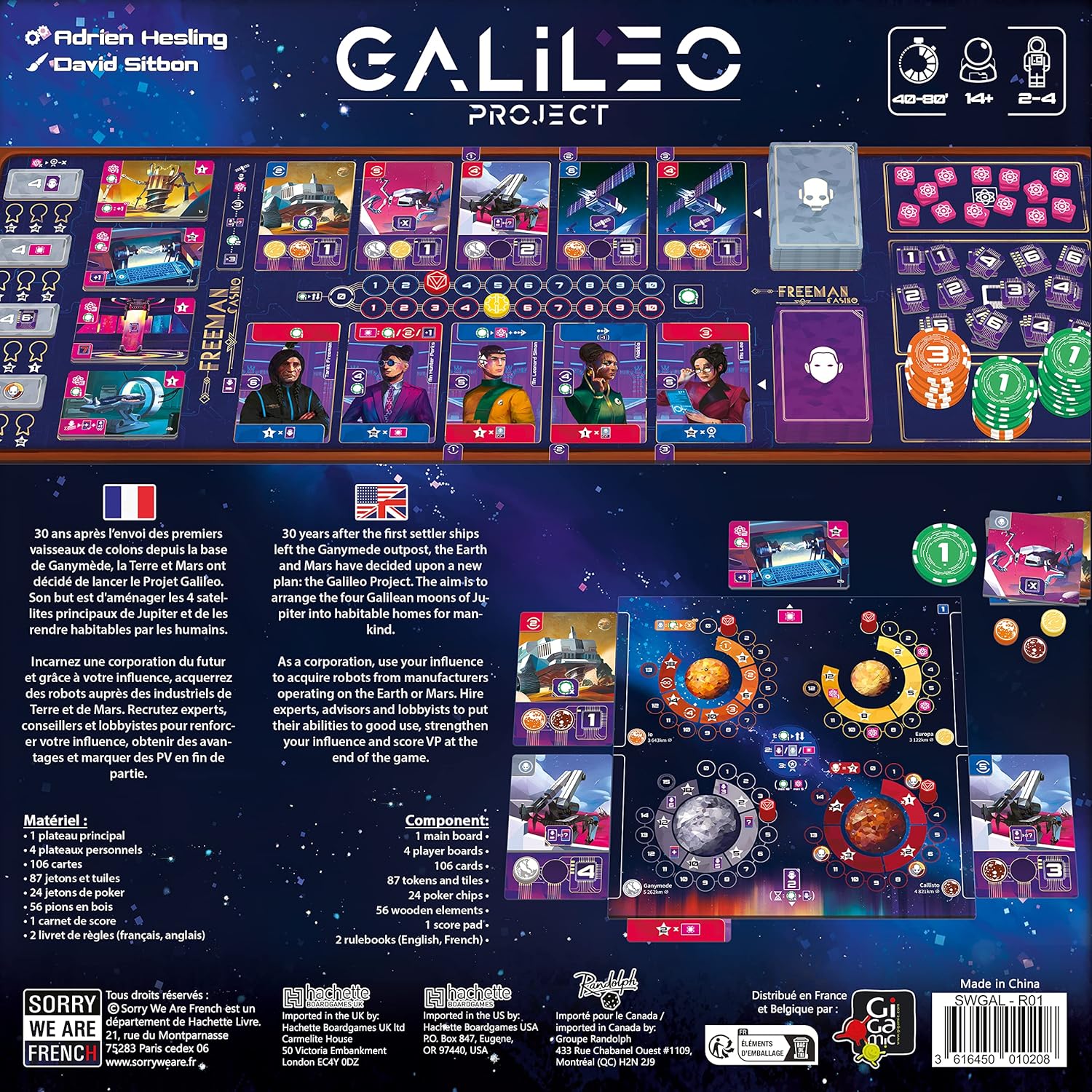 Detalle 2 de Sorry We Are French Galileo Project strategy game 45 min ๐ฒ