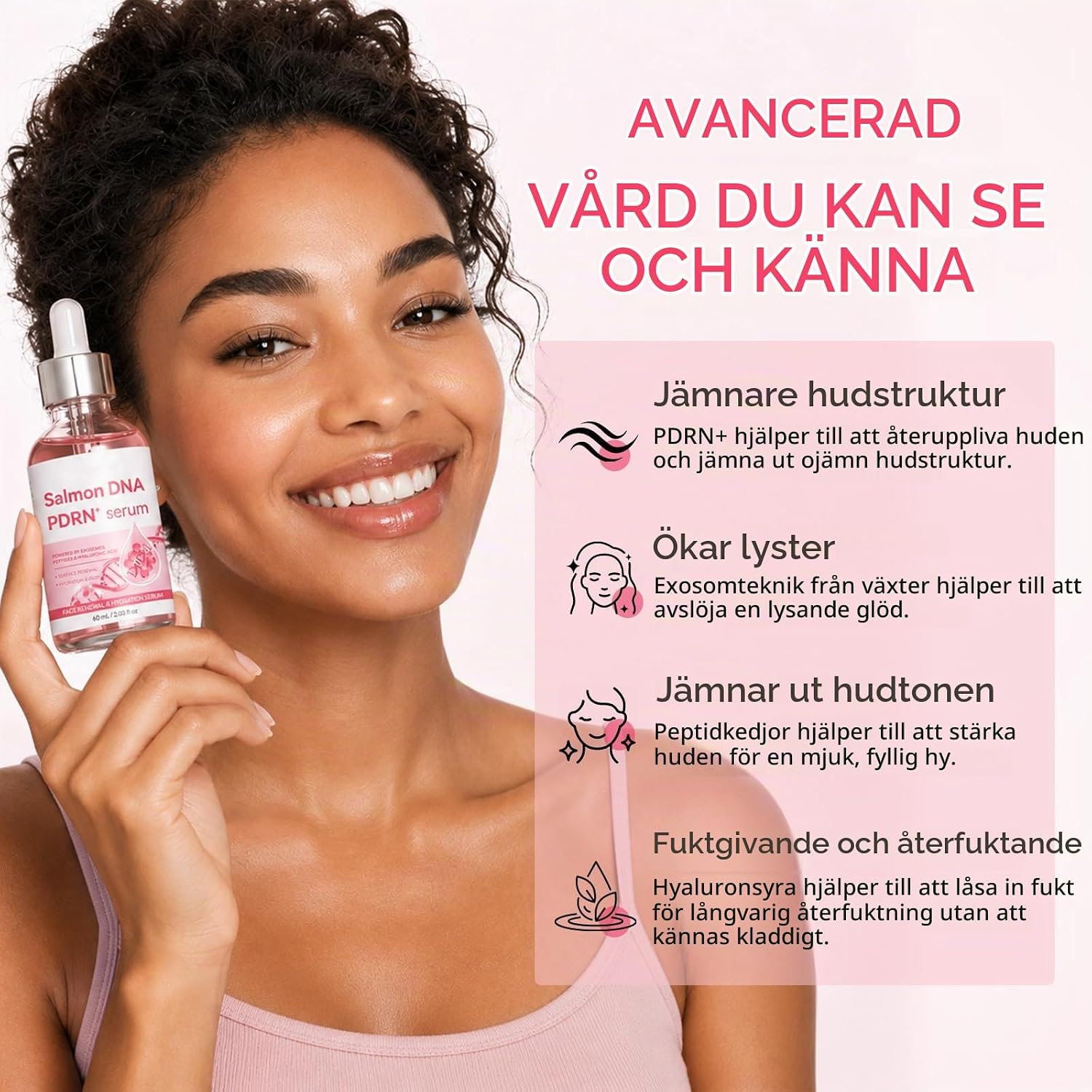 Detalle 2 de FUBAOLIN PDRN-serum med lax-DNA, peptider och hyaluronsyra, 60 ml