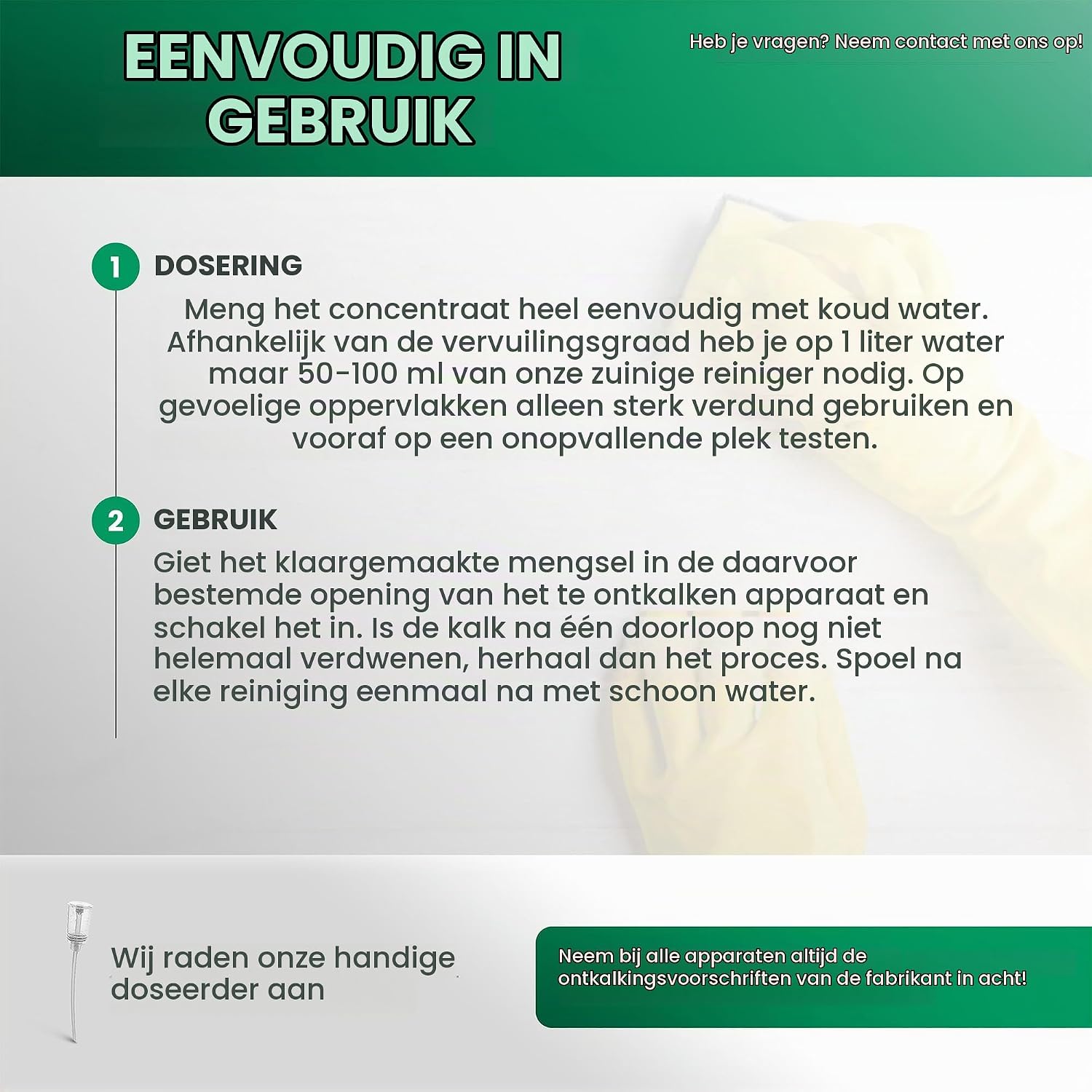 Detalle de BIOHY universele ontkalker 10 liter, geconcentreerd voor huishoudelijke apparaten