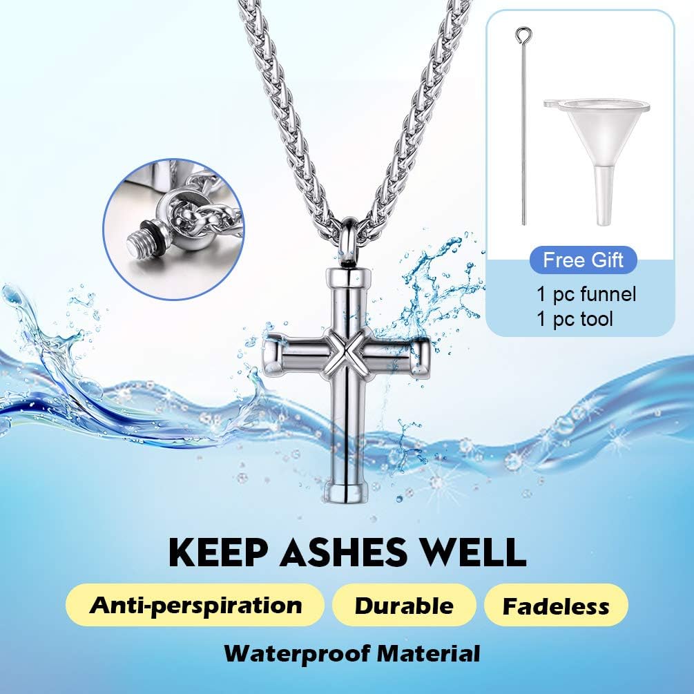 Thumbnail 4 de PROSTEEL collana con pendente scrigno cinerario e aromaterapia in acciaio 316L placcato oro 18 carati