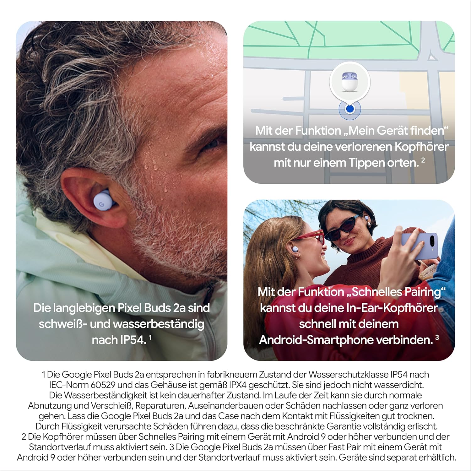 Thumbnail 5 de Google Pixel Buds 2a mit ANC 7 Std. Wiedergabe